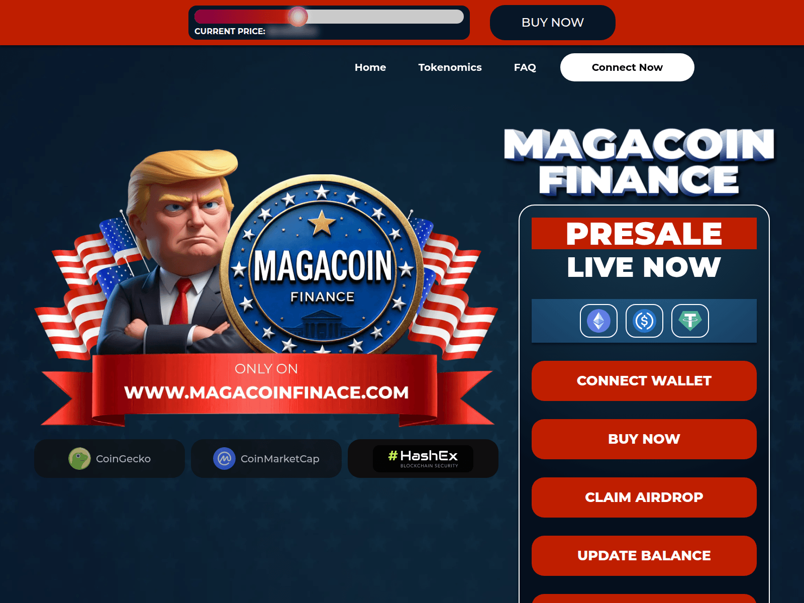 Screenshot of magacoins-finance.pages.dev