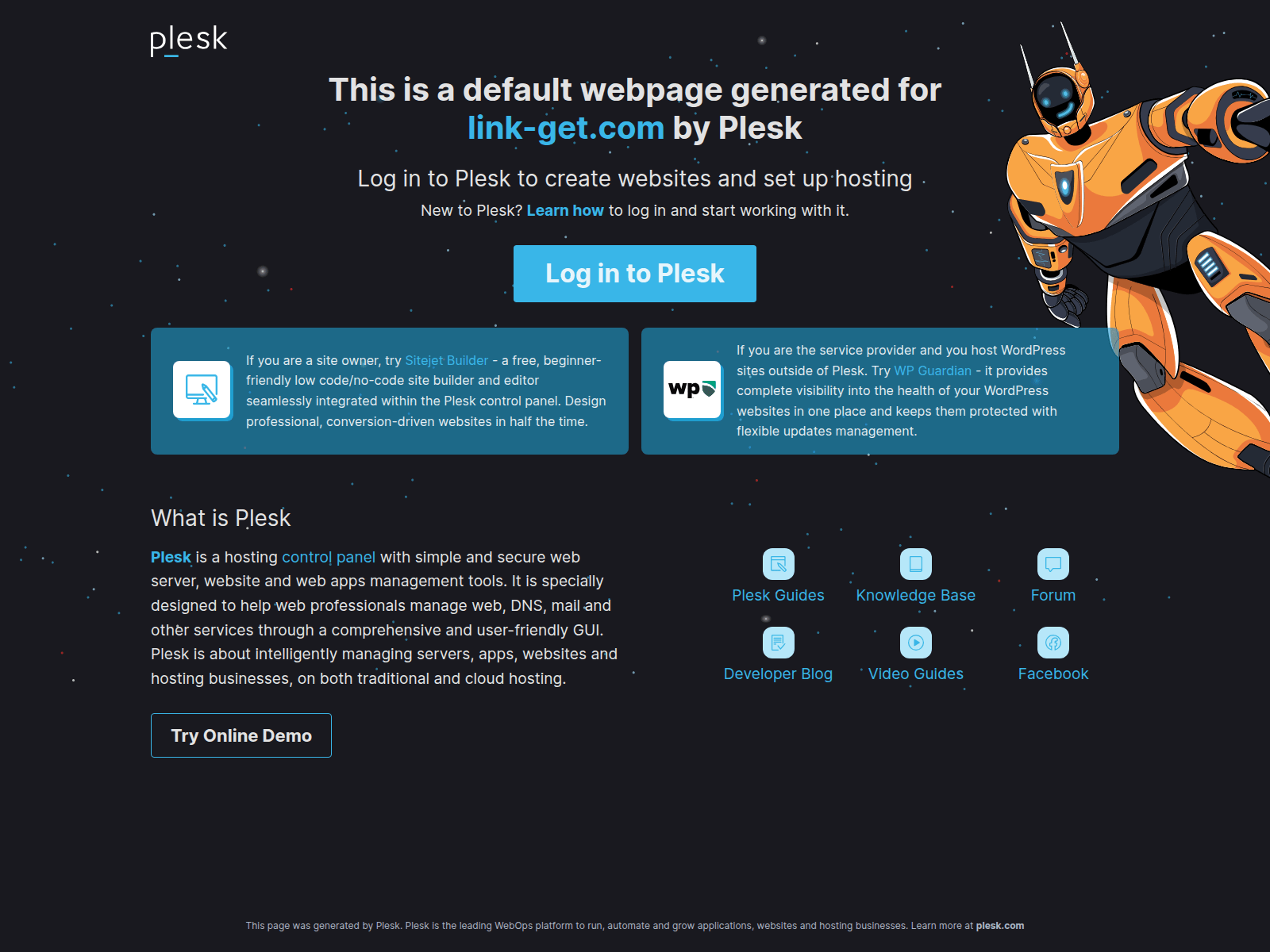 Screenshot of link-get.com