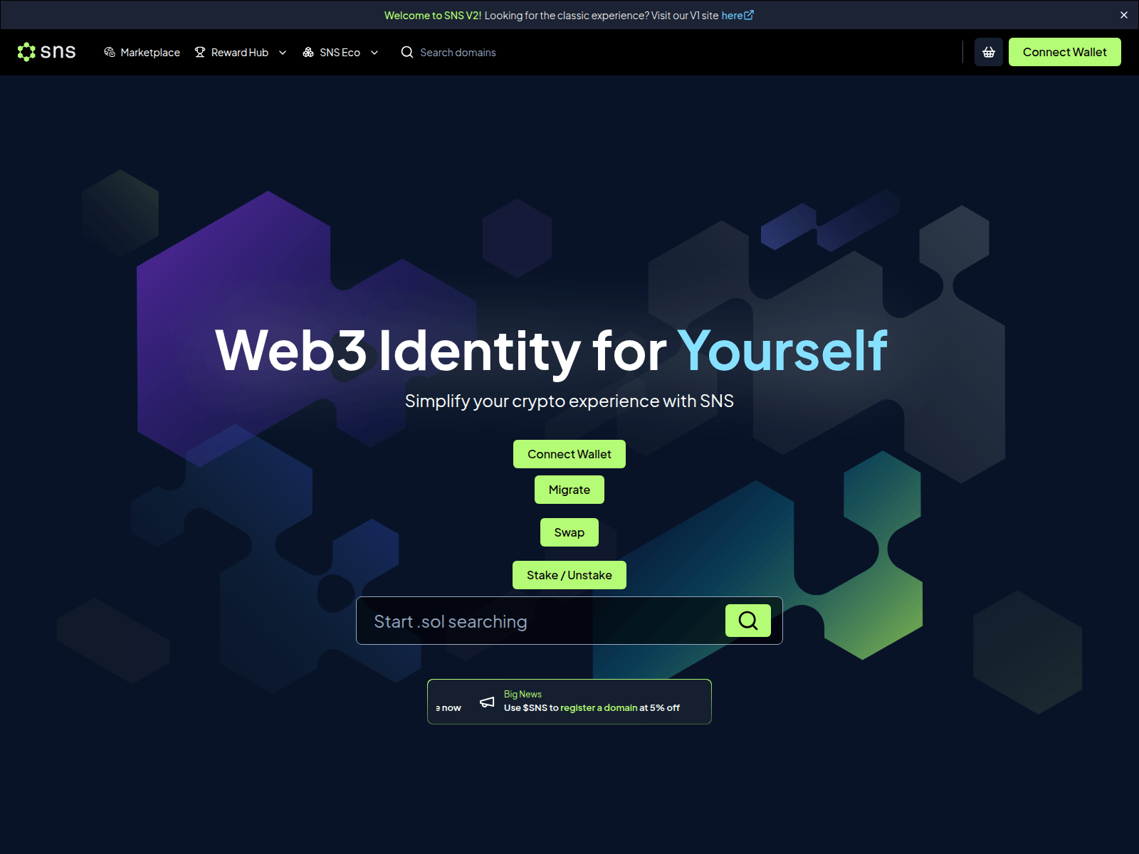 Screenshot of sns-migration.live