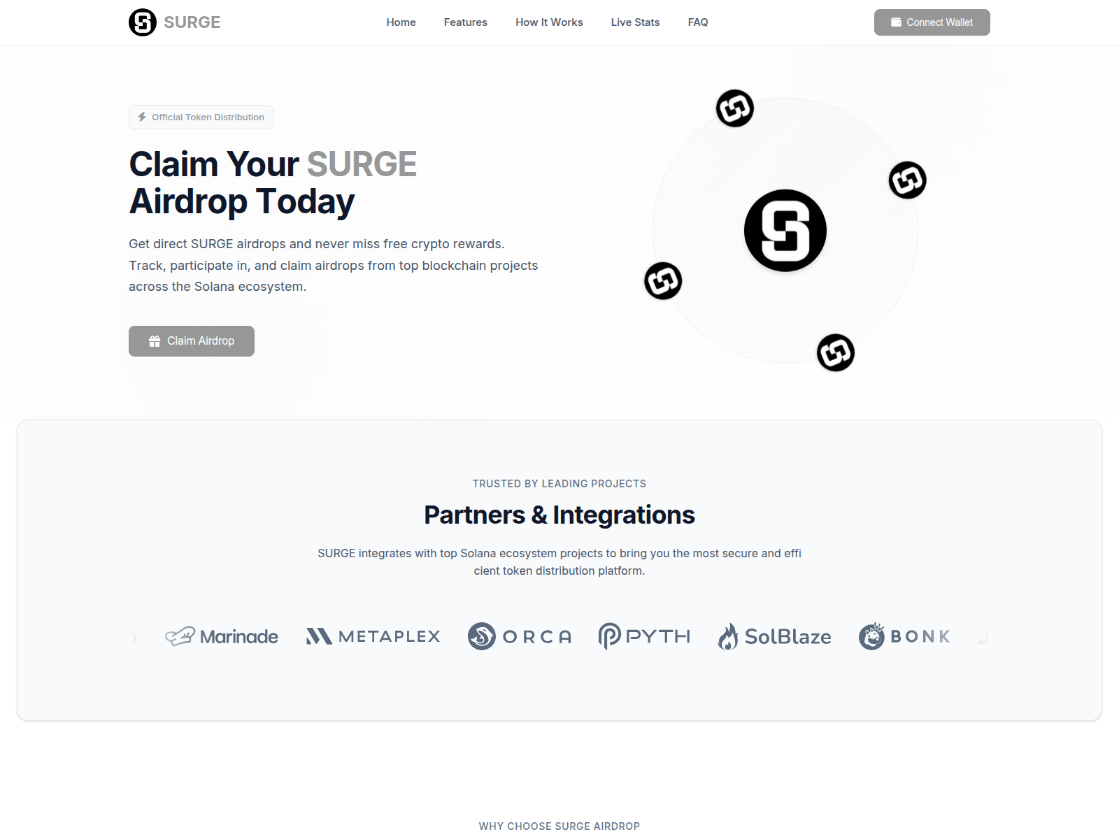 Screenshot of surgetoken.cc