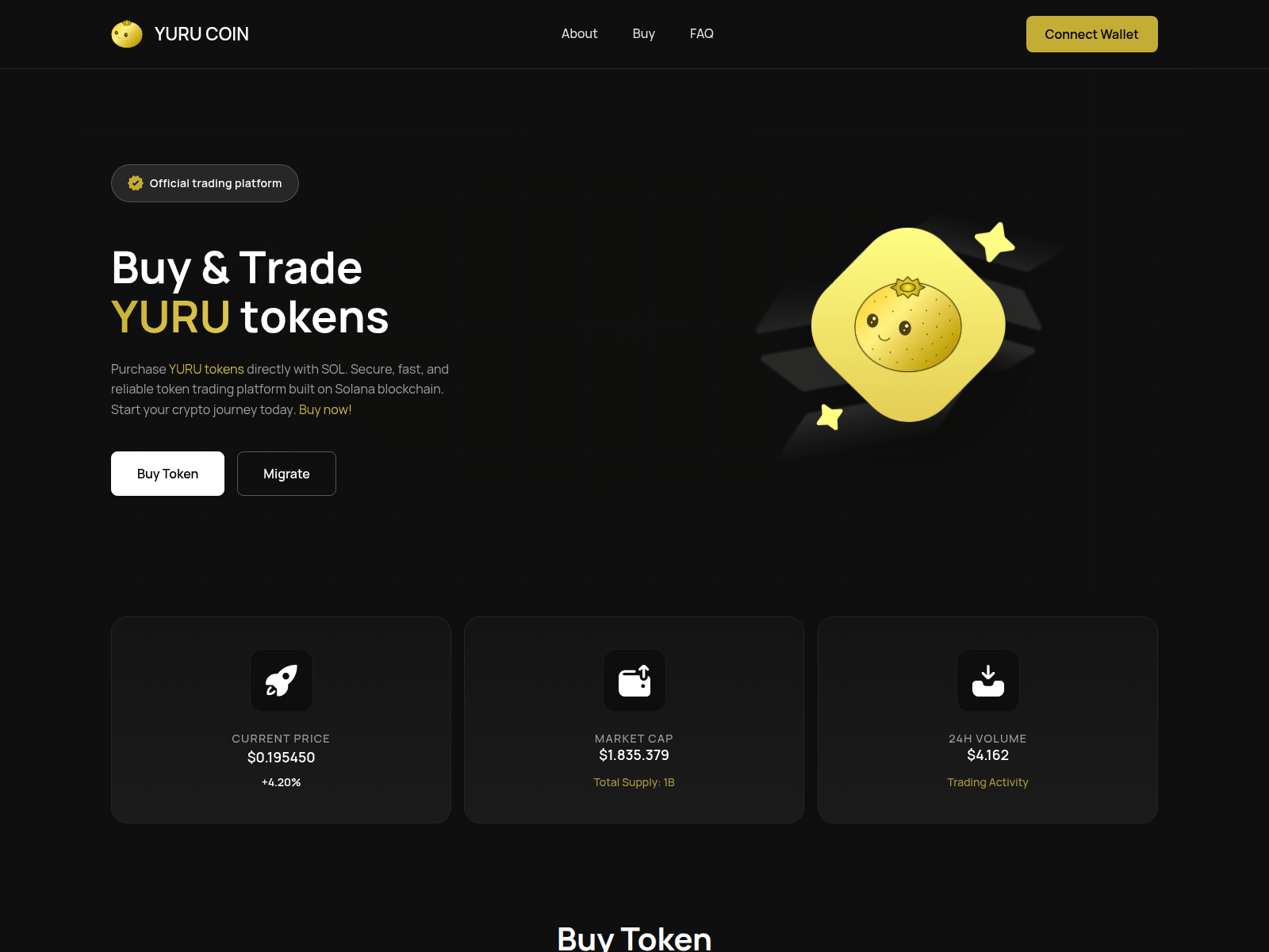 Screenshot of yurumigration.xyz