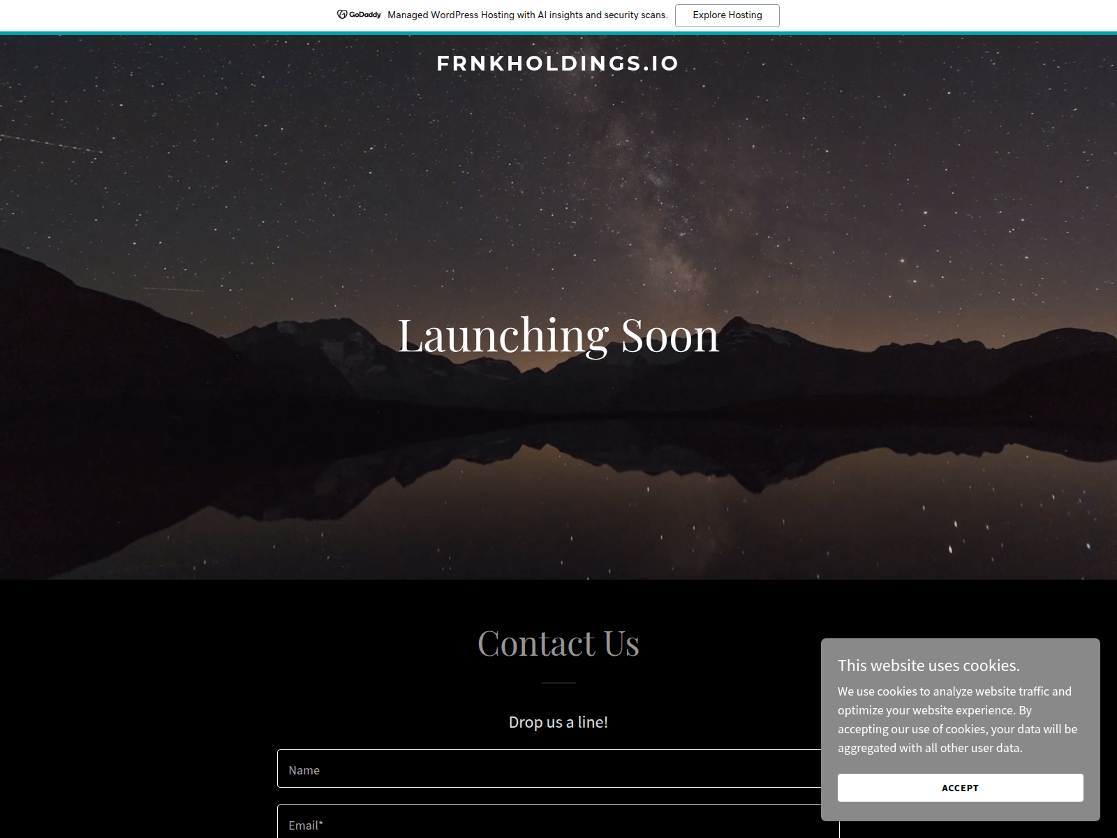 Screenshot of frnkholdings.io