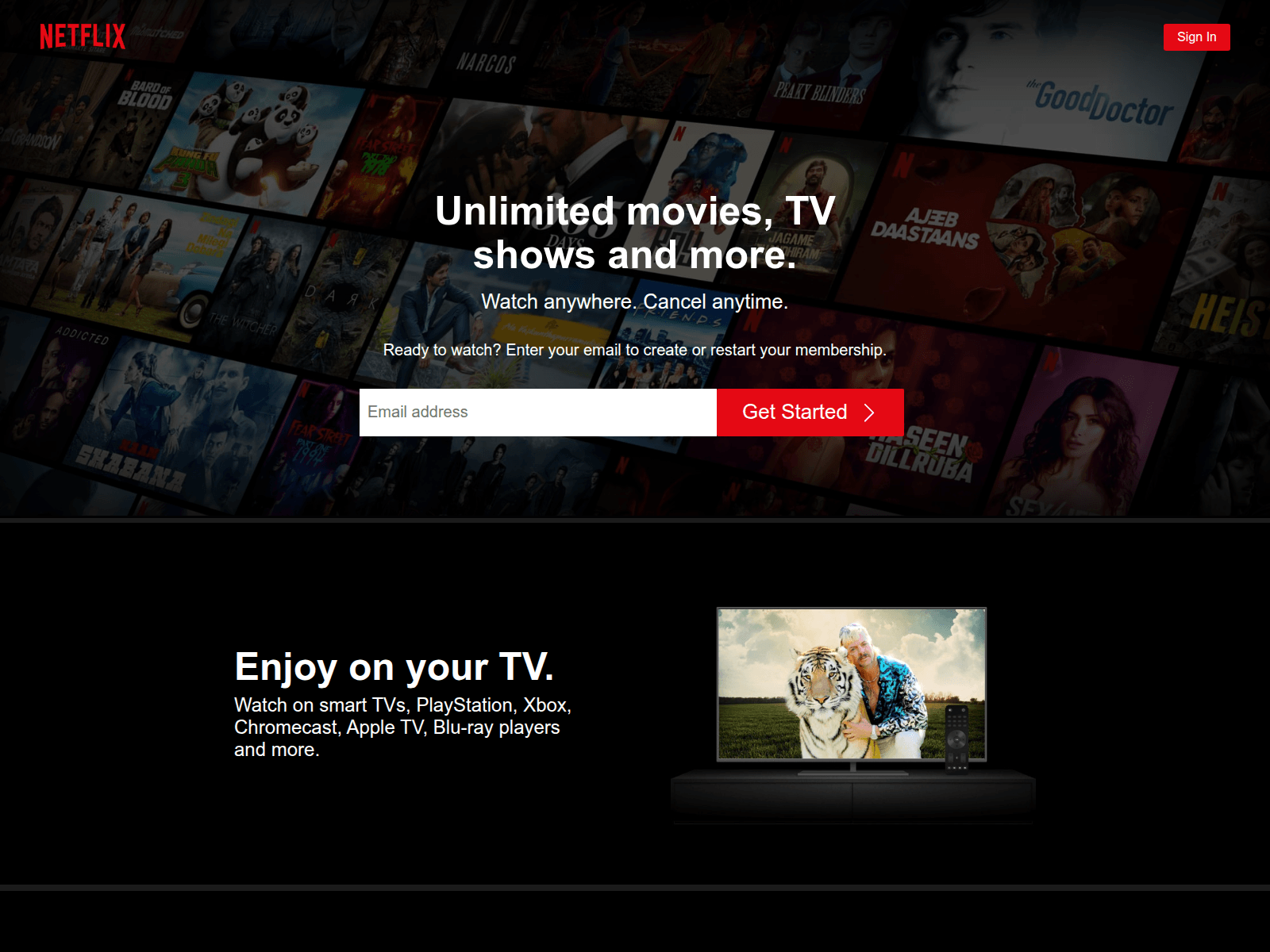 Screenshot of netflix-clone-psi-cyan.vercel.app
