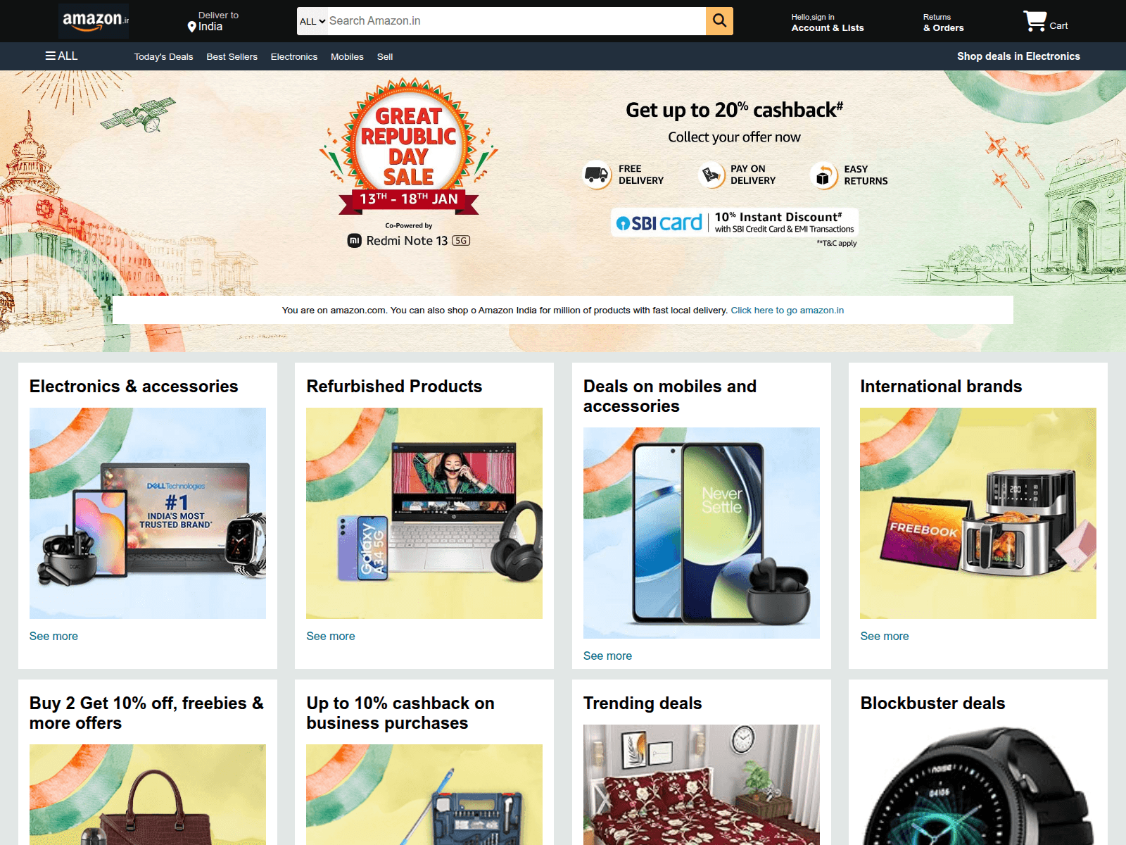 Screenshot of amazon-clone-olive-one.vercel.app