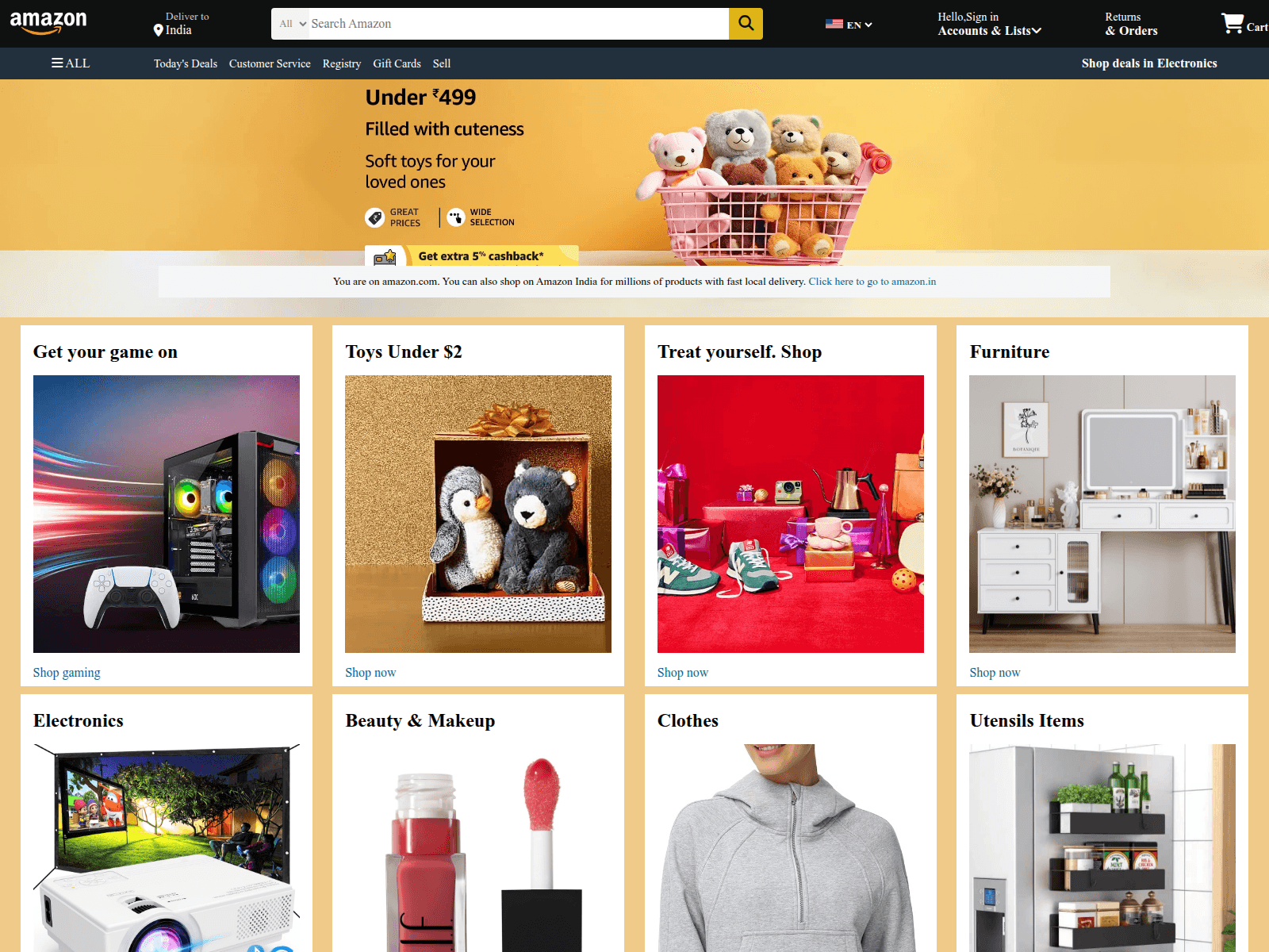 Screenshot of amazonbydhruv.vercel.app