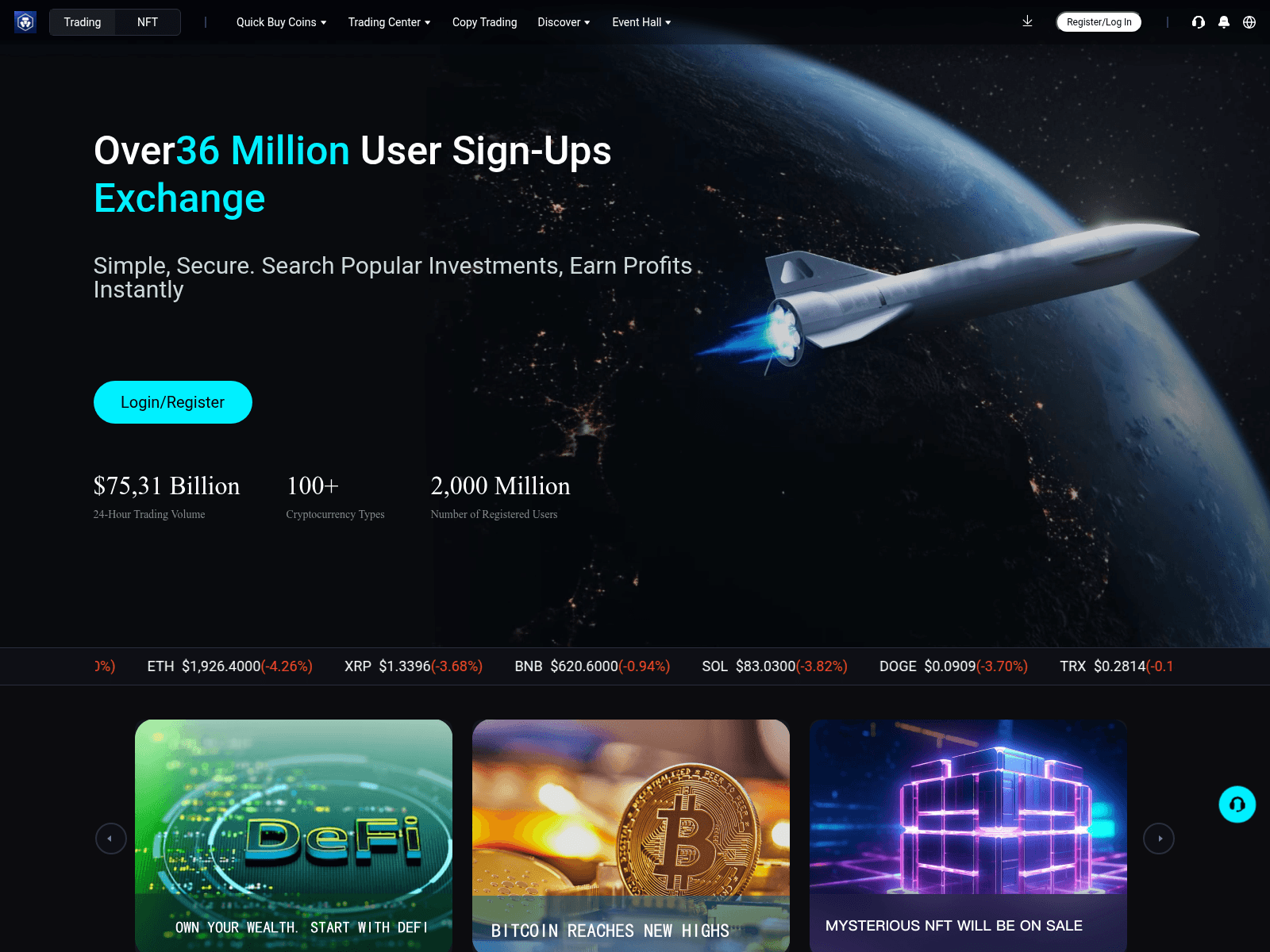 Screenshot of oncryptchain.com