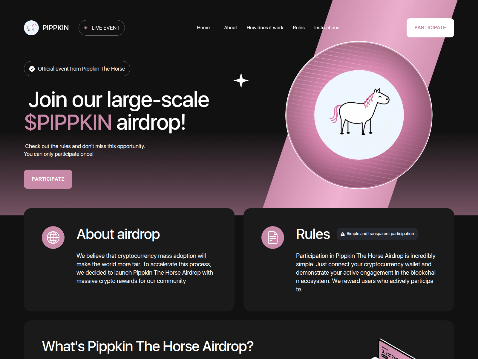 Screenshot of pippkin.app