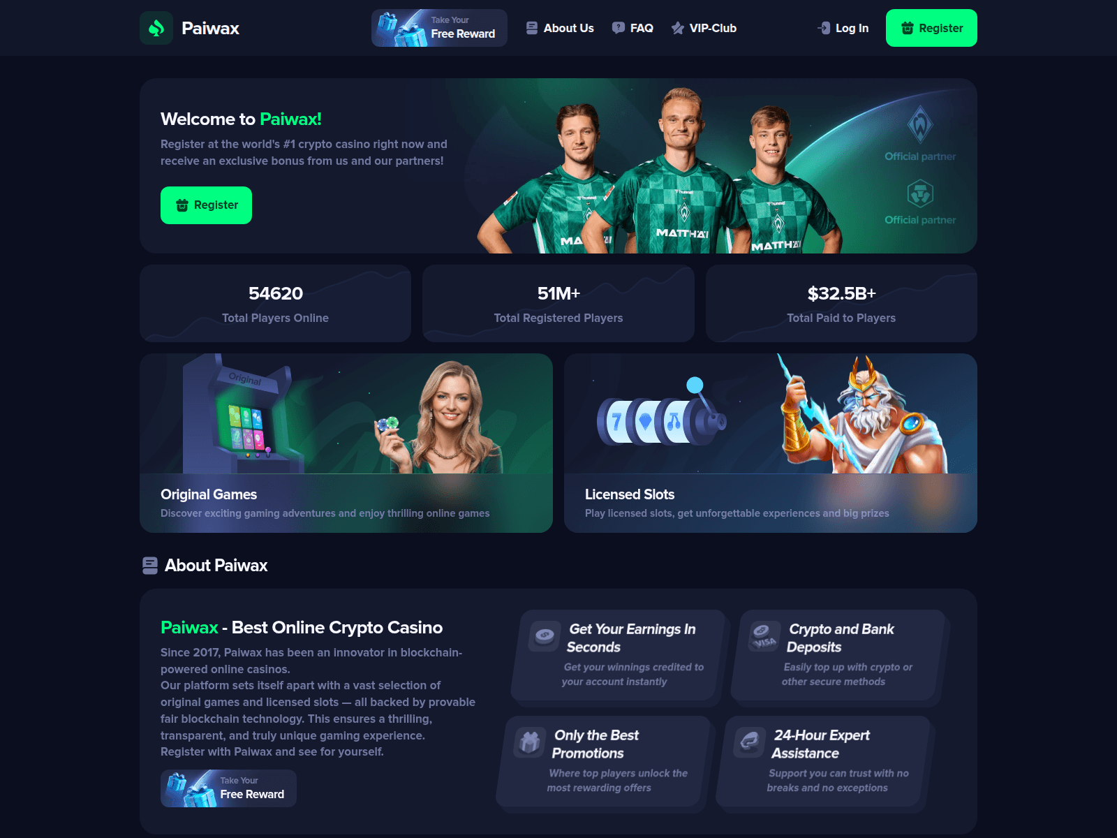 Screenshot of paiwax.com