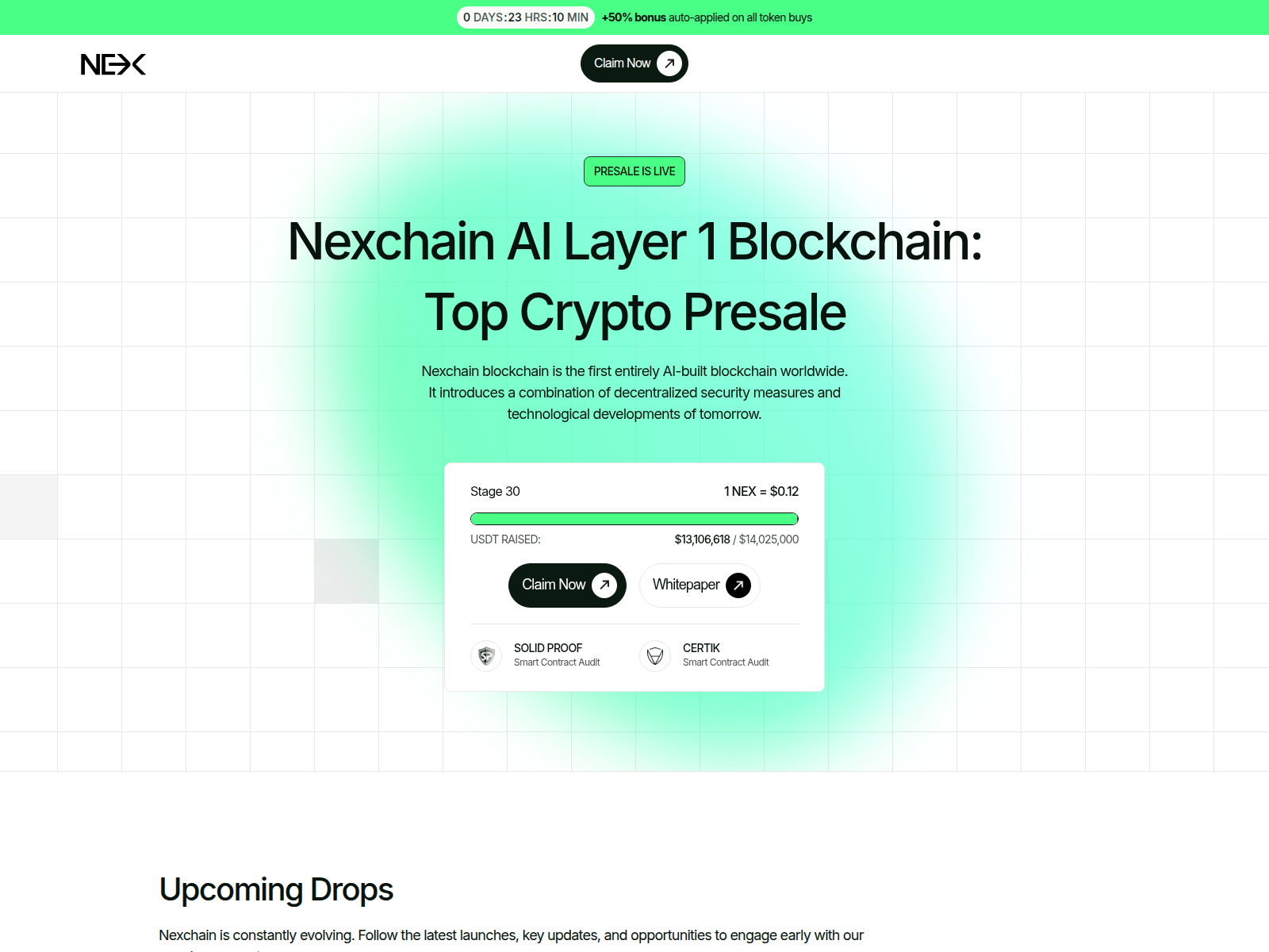 Screenshot of ne-xchain.live