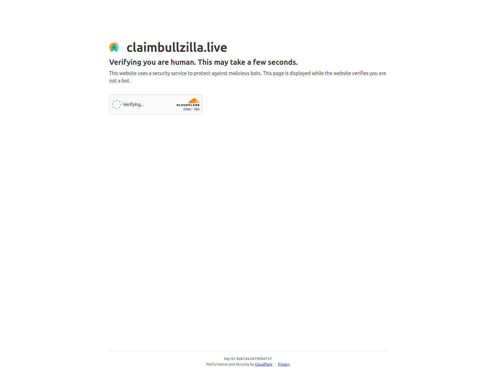 Screenshot of claimbullzilla.live