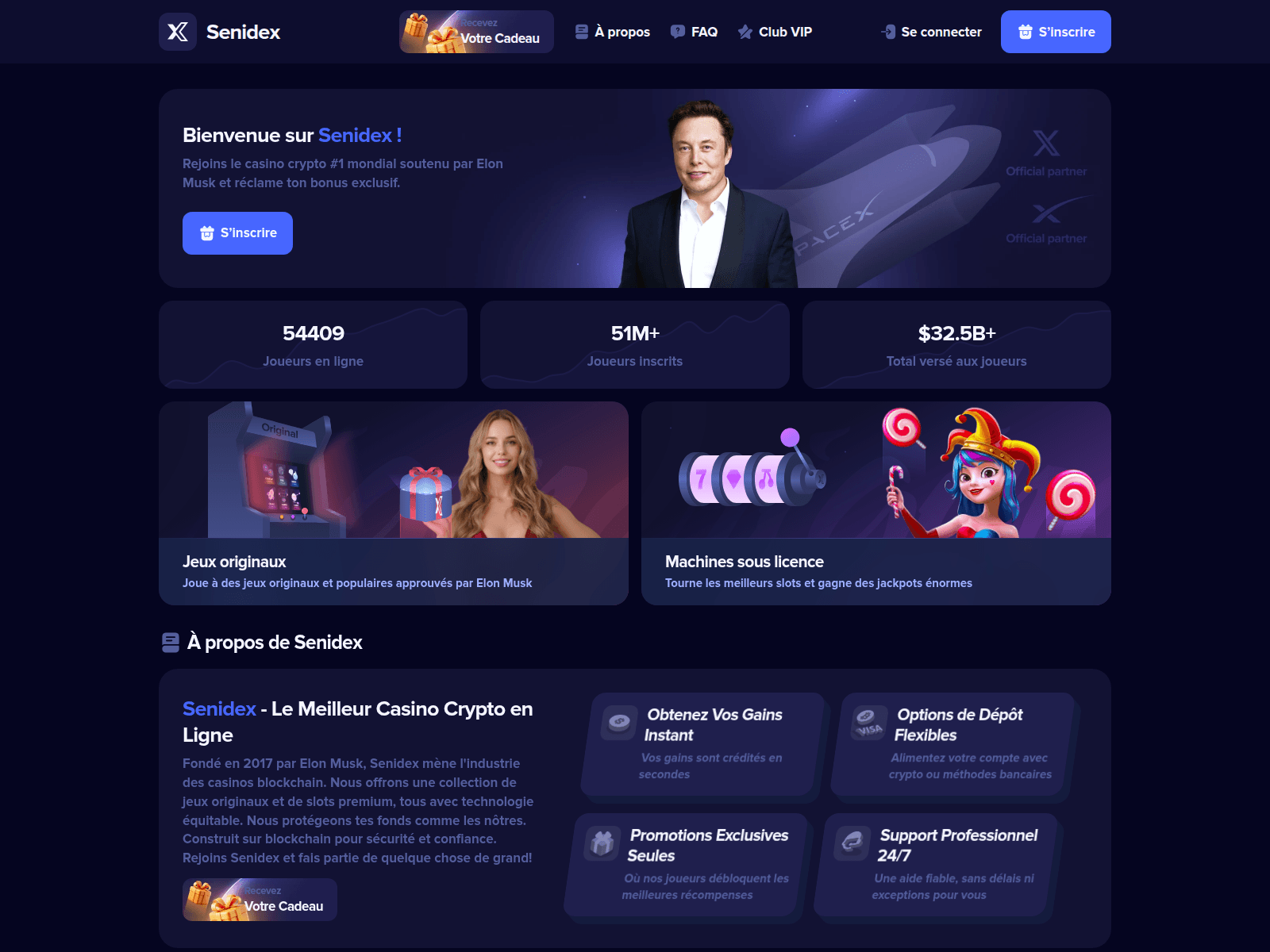 Screenshot of senidex.com