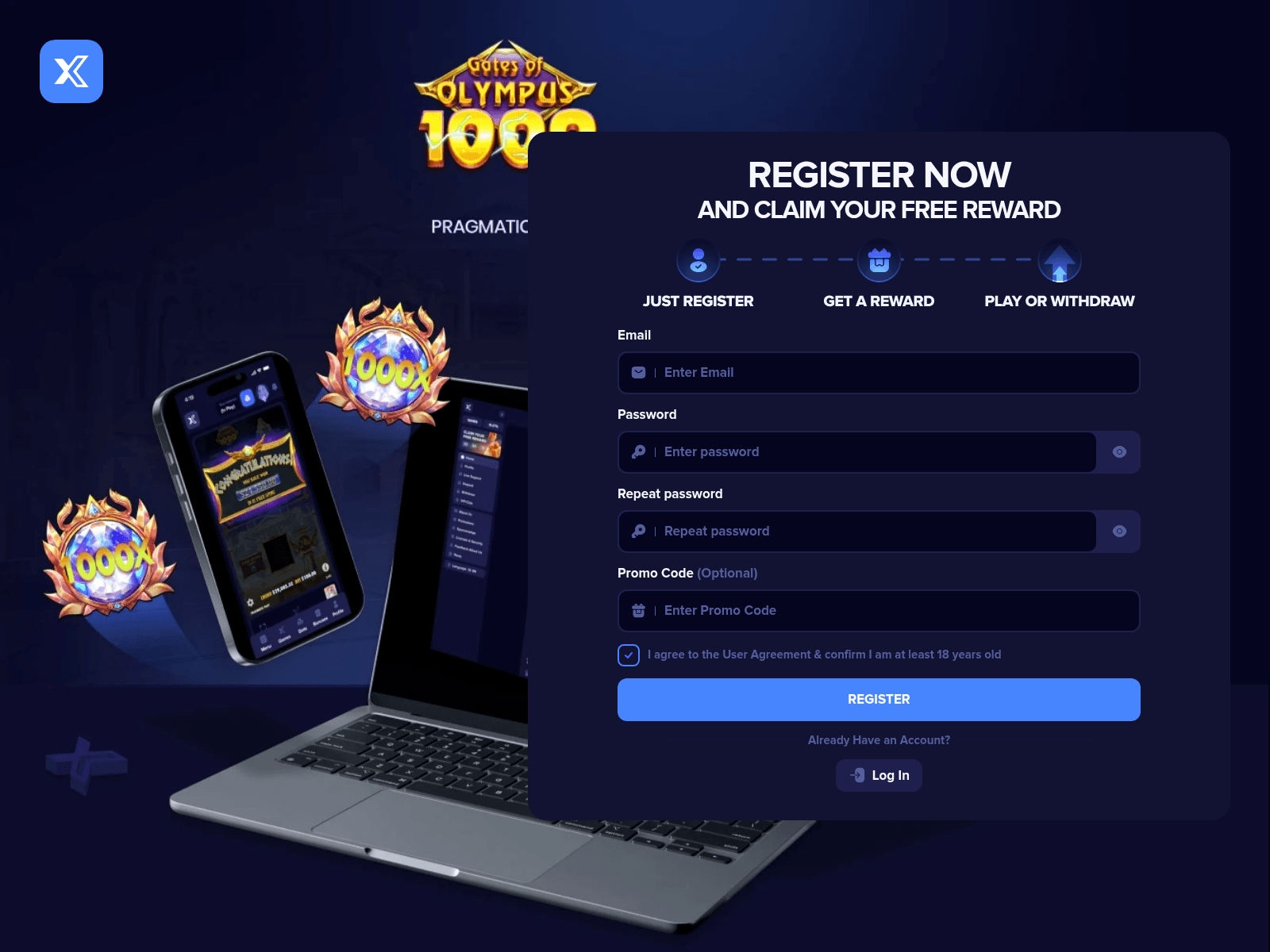 Screenshot of goldstake.gl