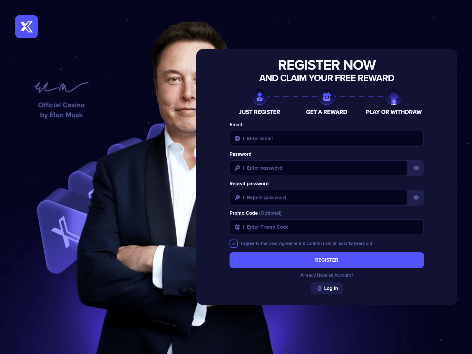 Screenshot of xelon.space