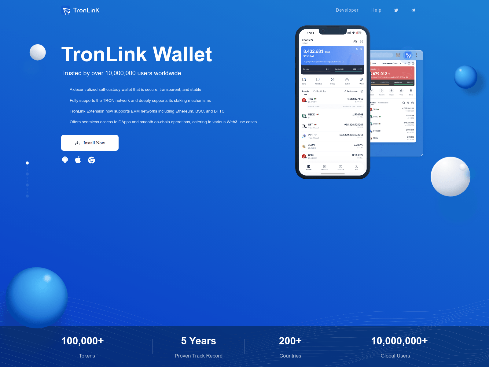 Screenshot of tronlink2025.com