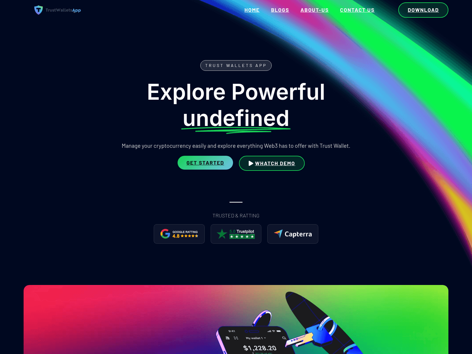 Screenshot of trustwalletsapp.com
