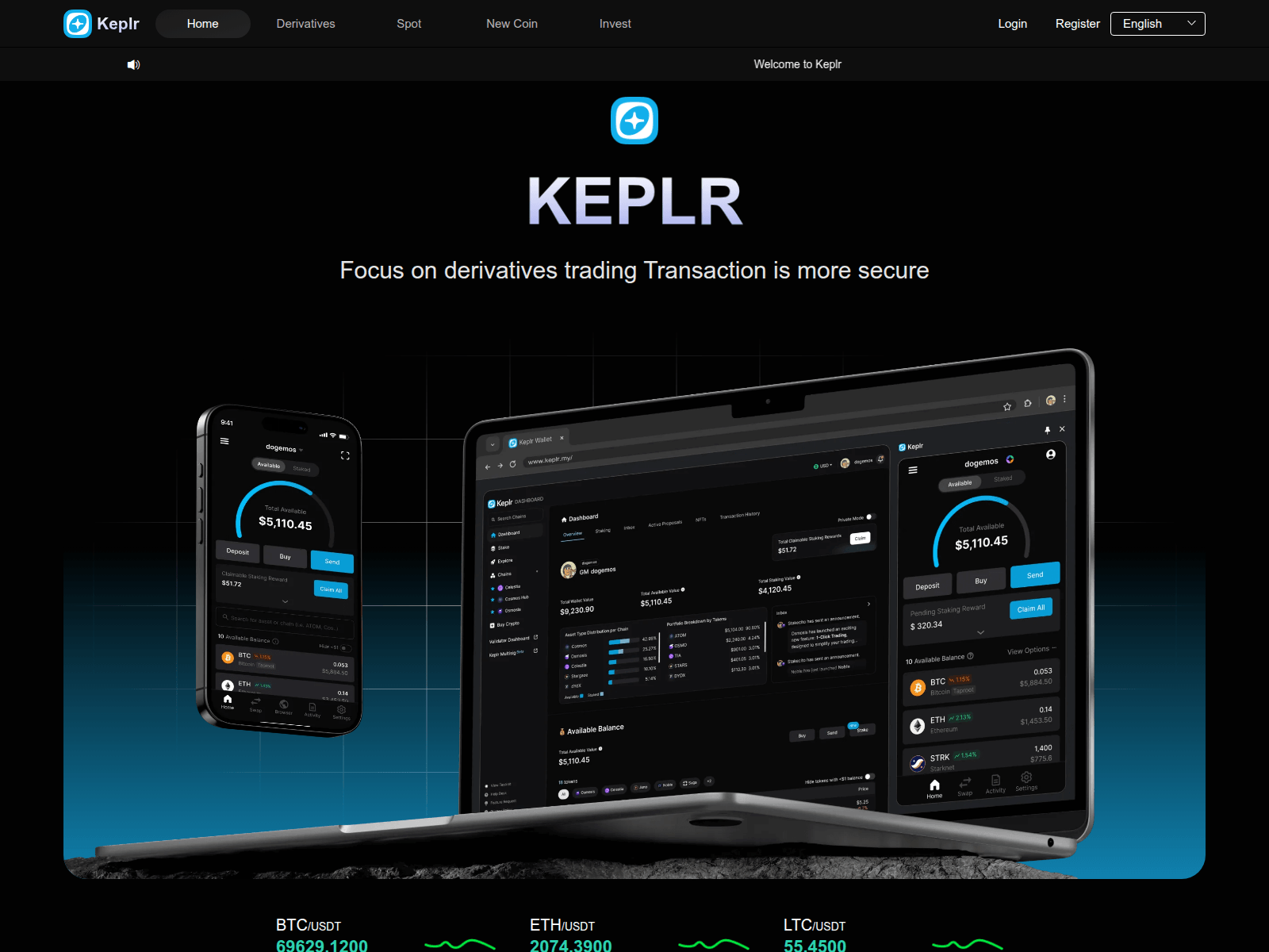 Screenshot of keplr.top