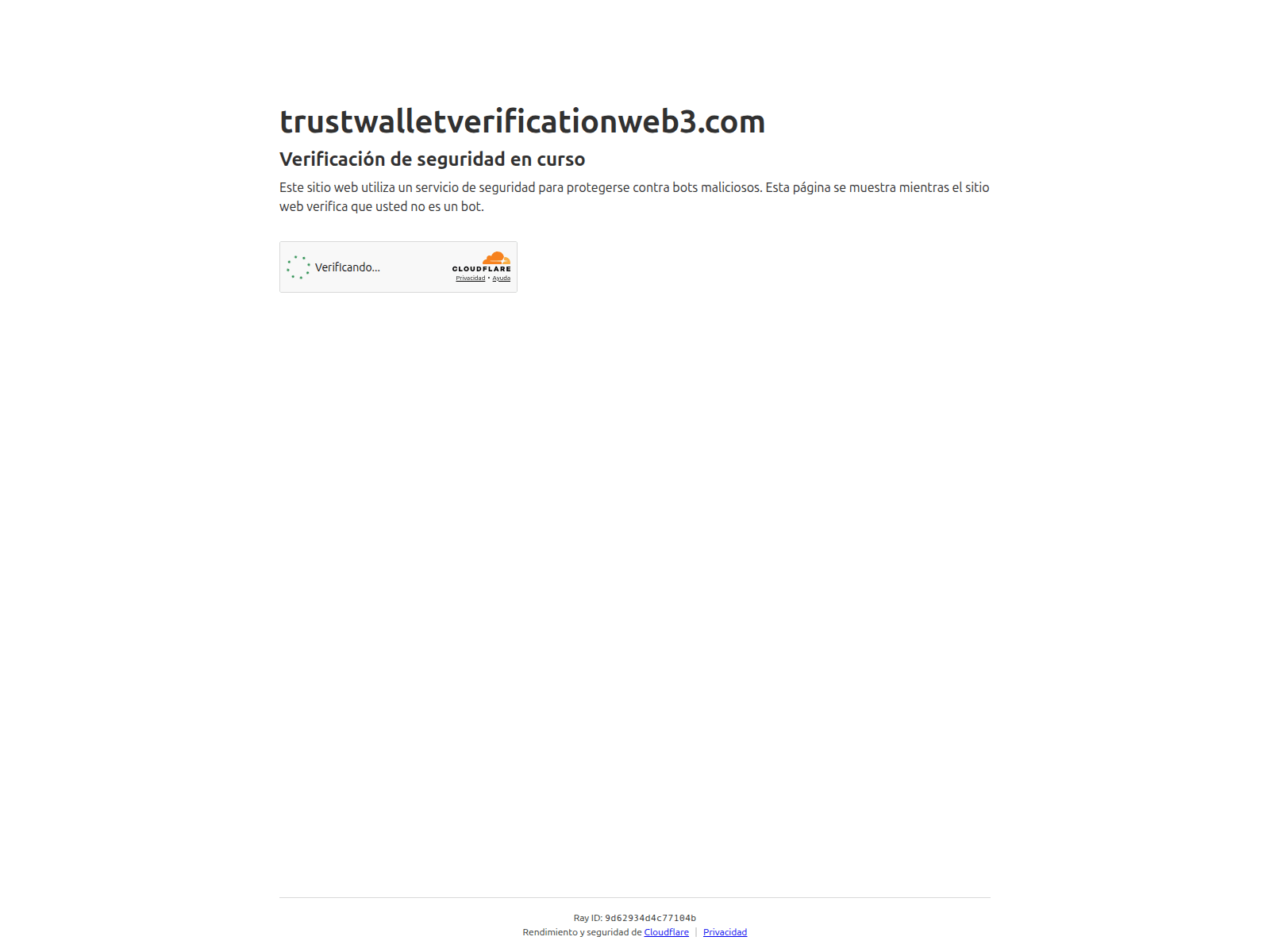 Screenshot of trustwalletverificationweb3.com