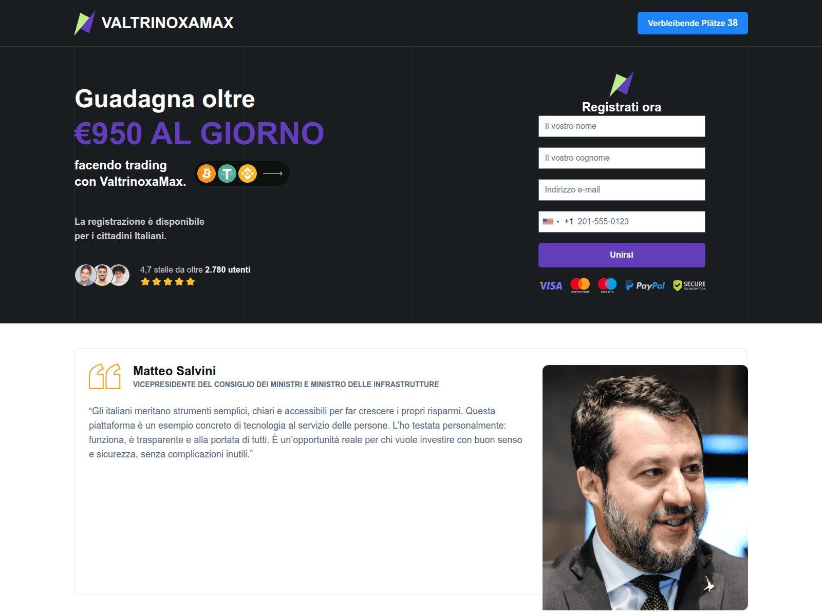 Screenshot of valtrinoxamaxapp.org