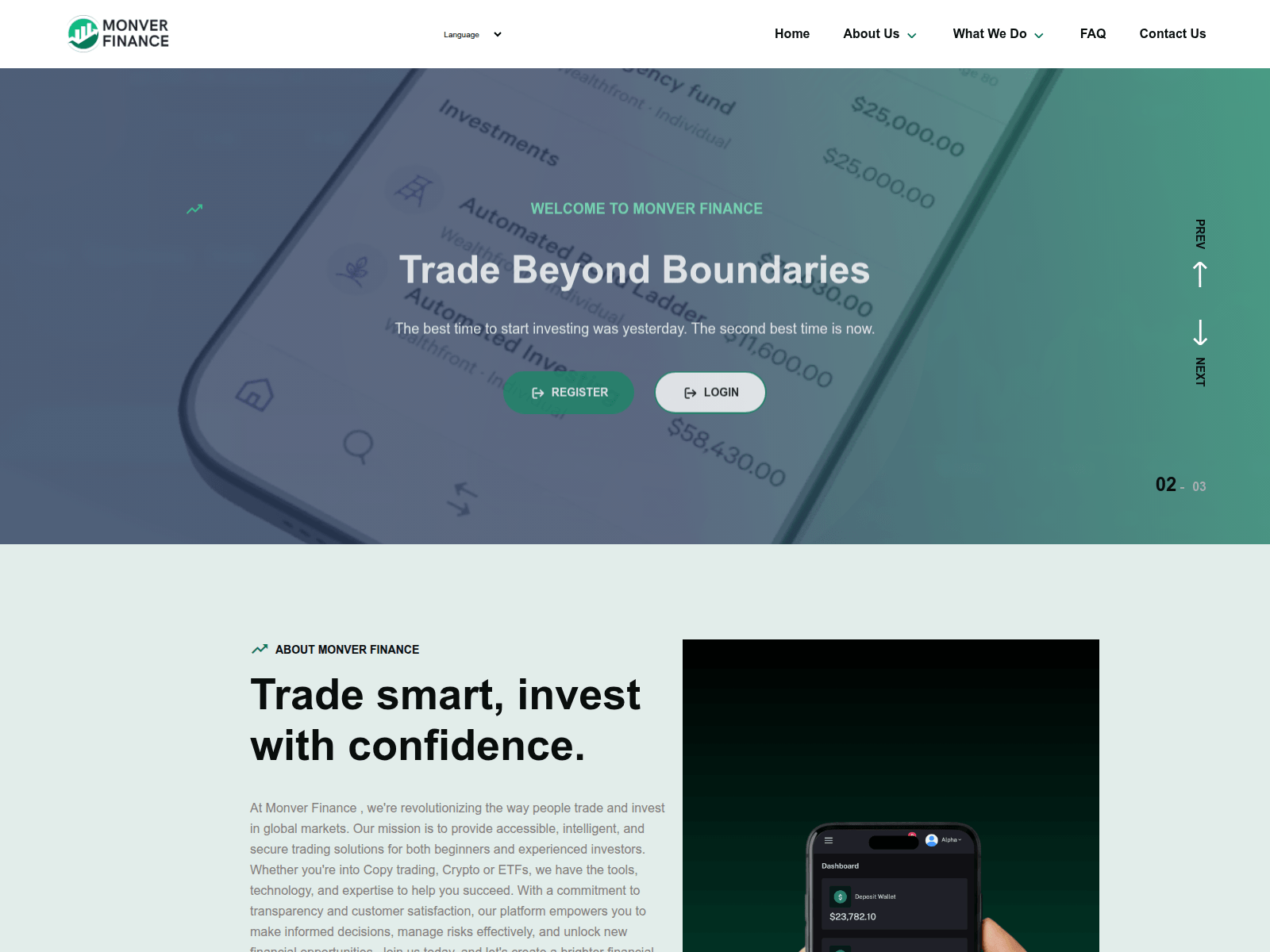 Screenshot of monverfinance.com