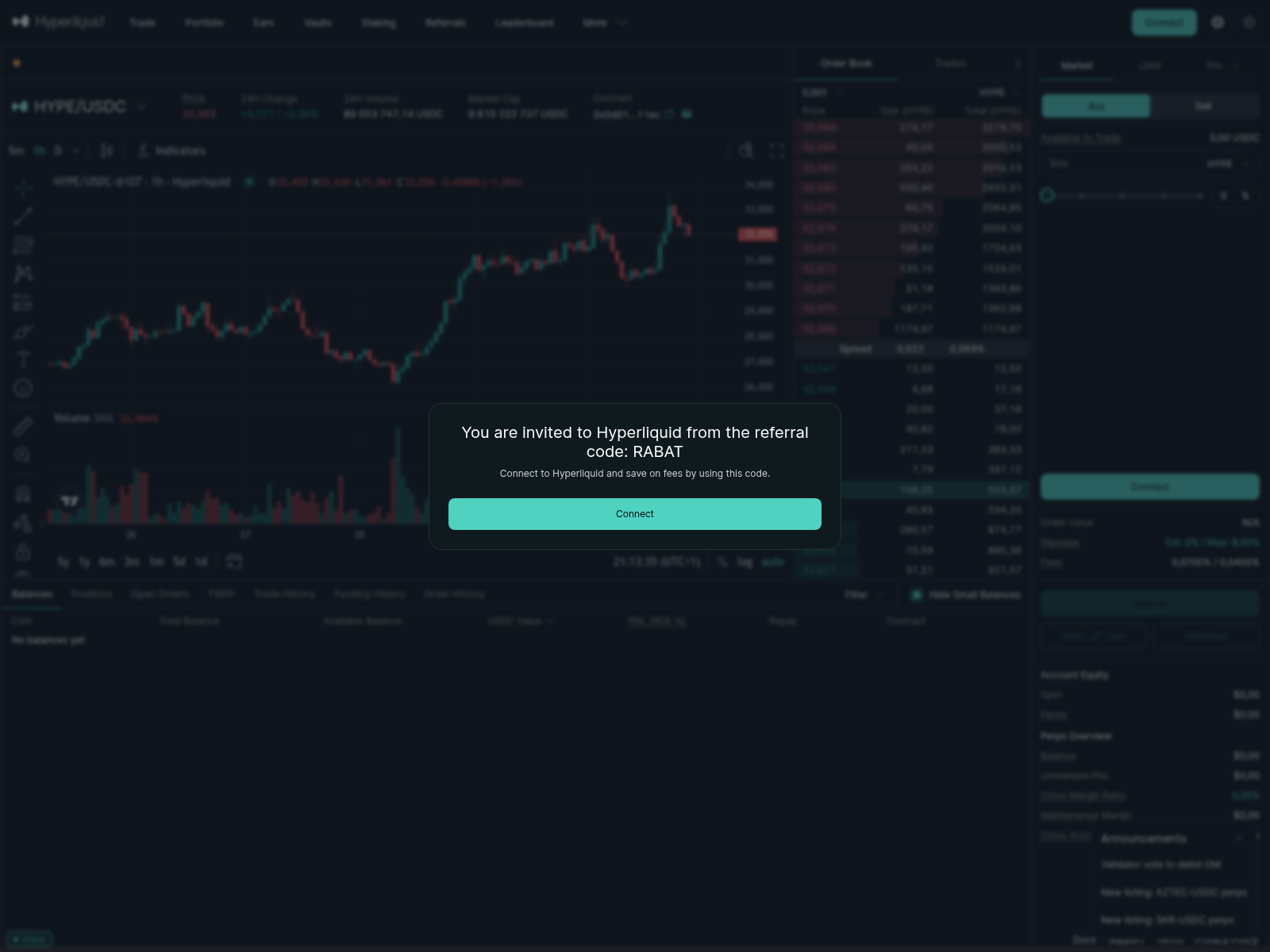 Screenshot of hyperliquid.sex