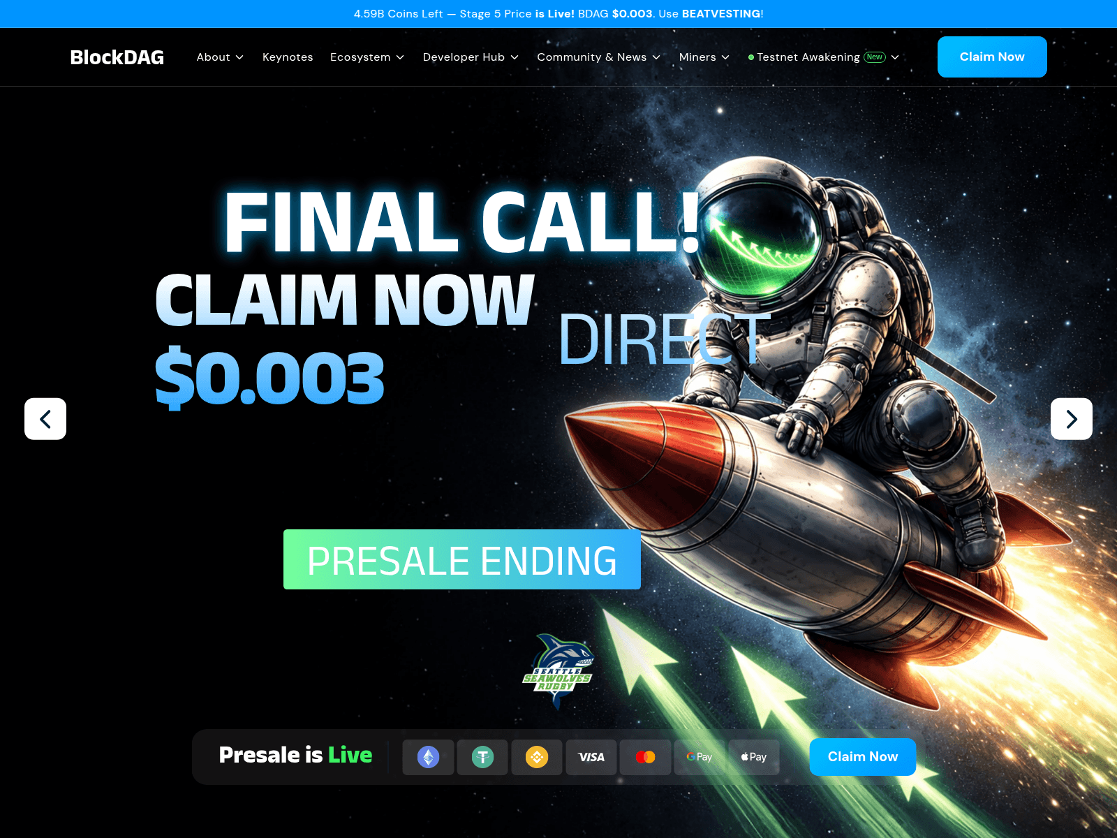 Screenshot of block-dagnet.live