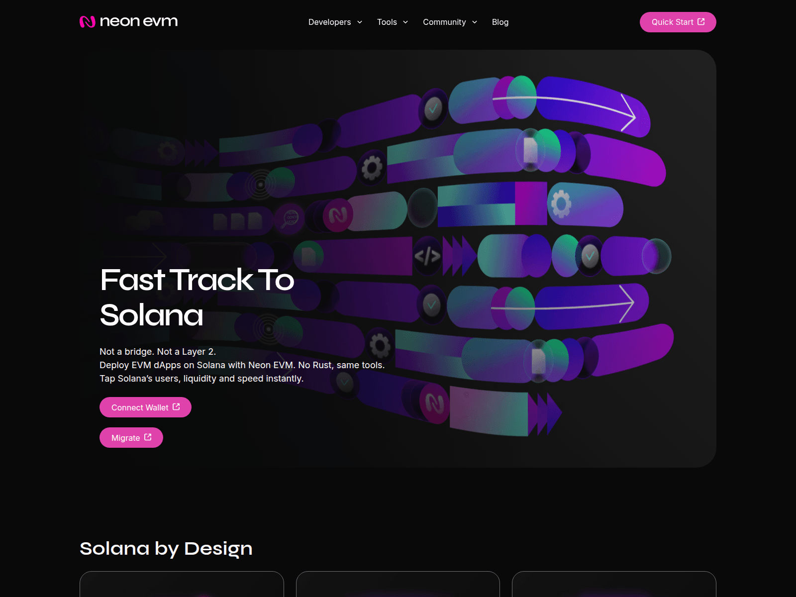 Screenshot of neonevm-migration.live
