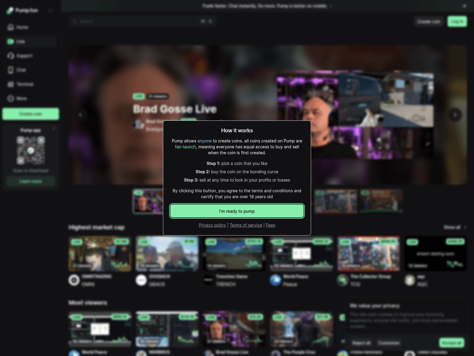 Screenshot of pmep.fun