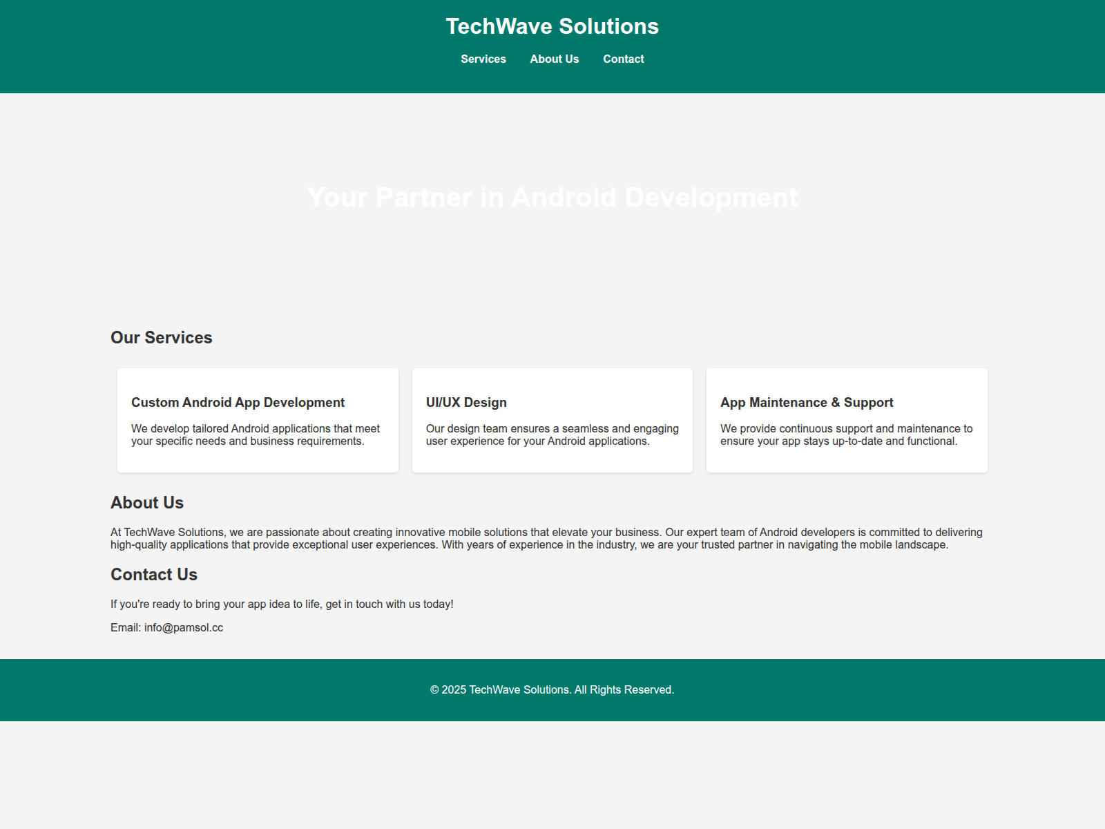 Screenshot of pamsol.cc