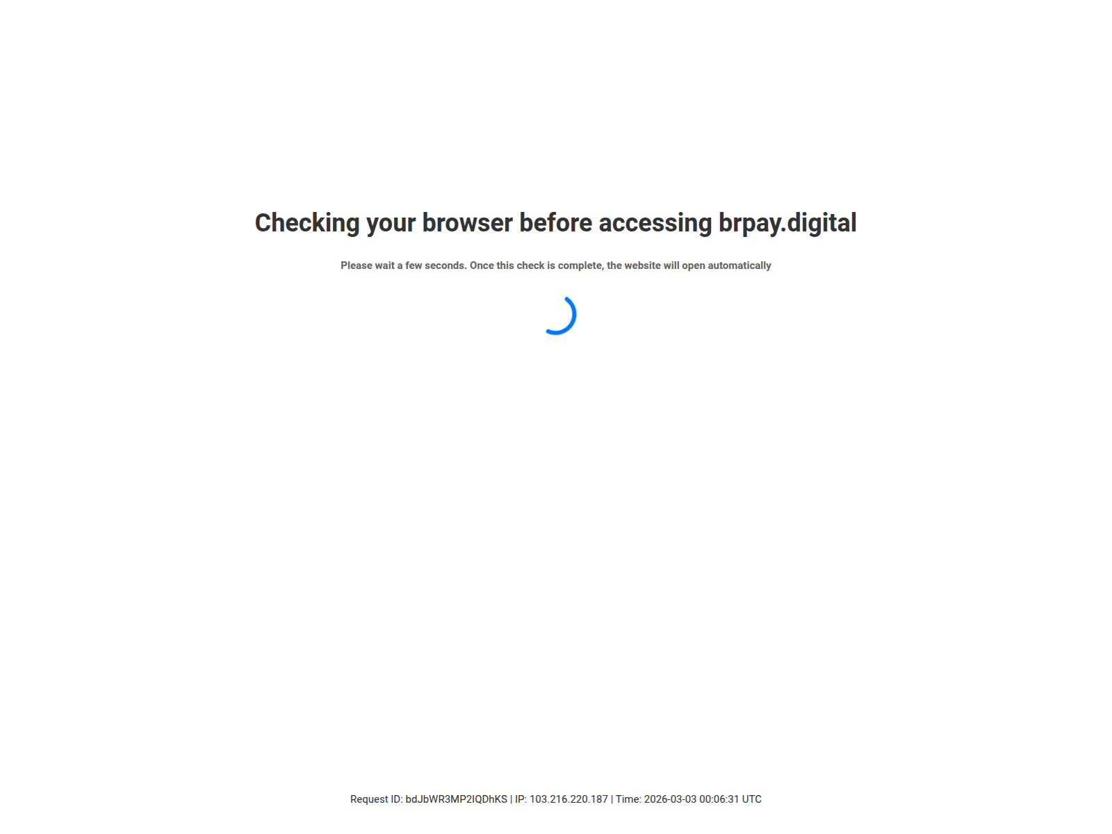 Screenshot of brpay.digital