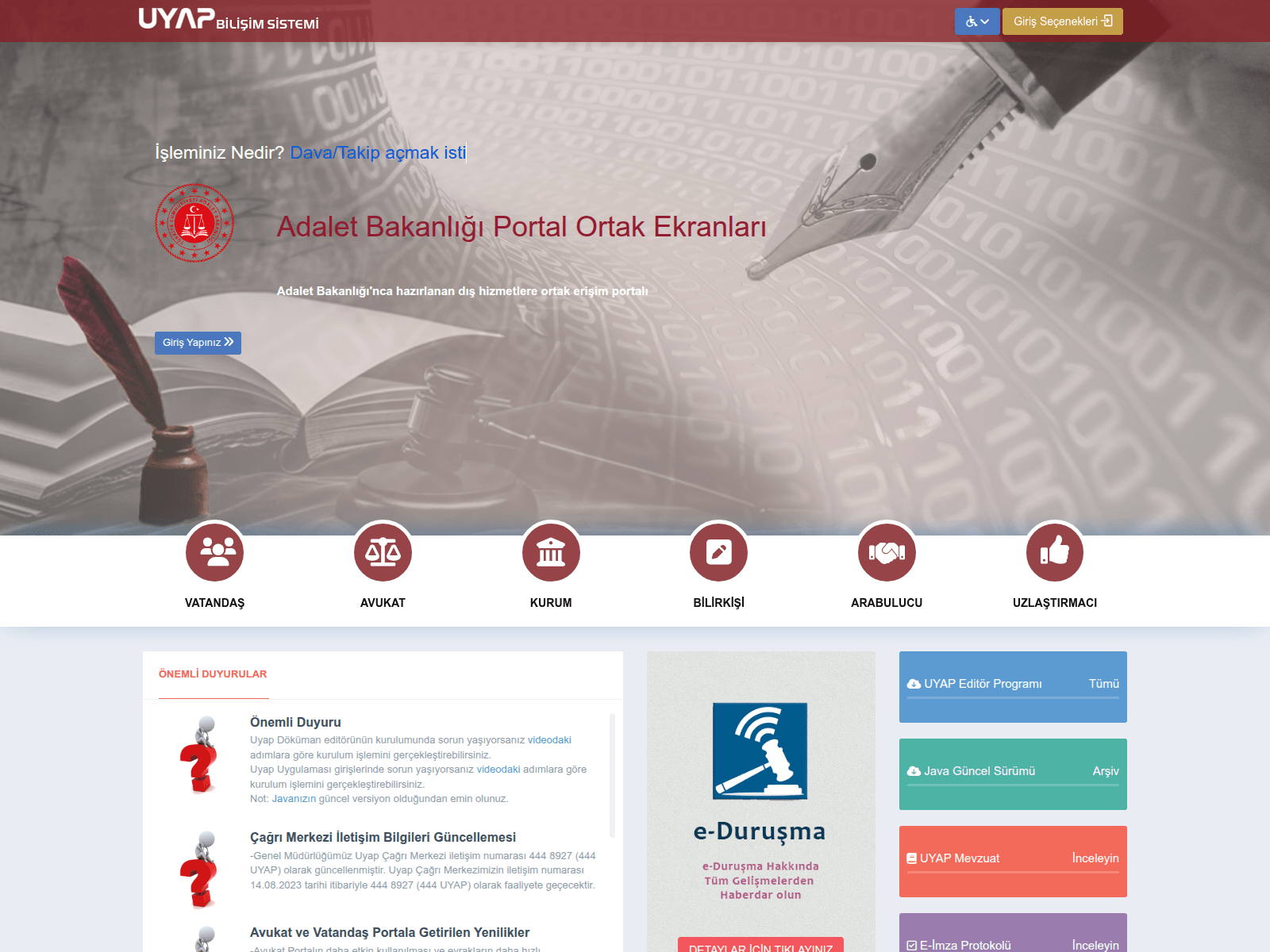 Screenshot of dosyasorgutakip.com