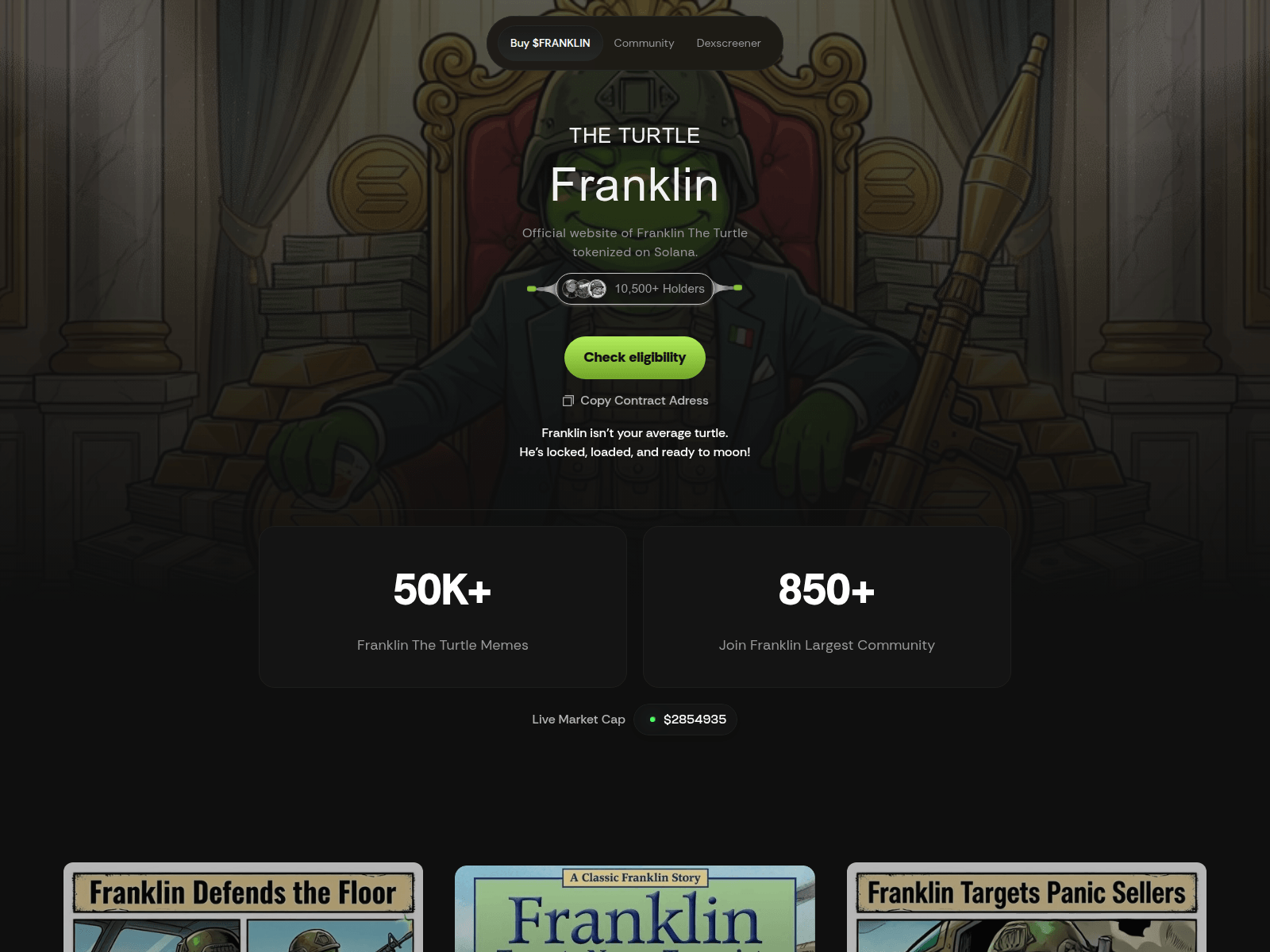 Screenshot of franklinsolana.com