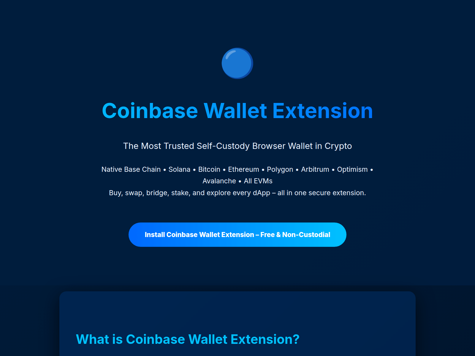 Screenshot of coinbseextension.vercel.app