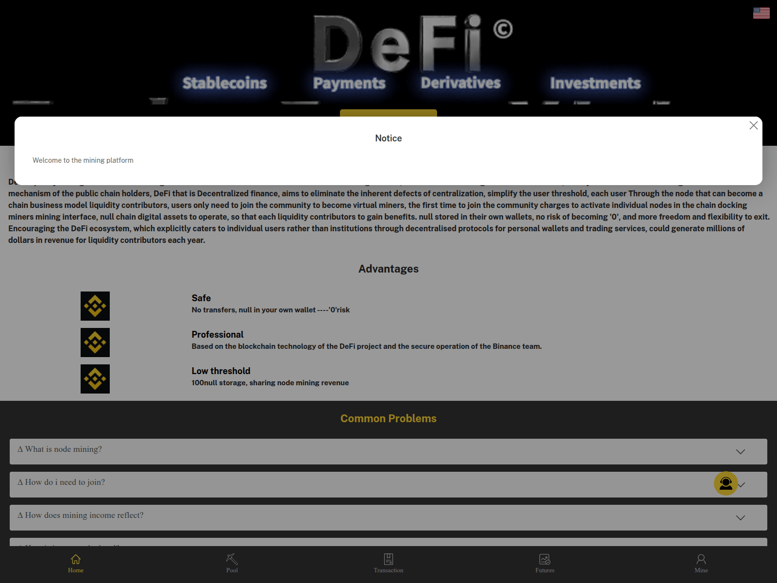 Screenshot of globalusfund.com