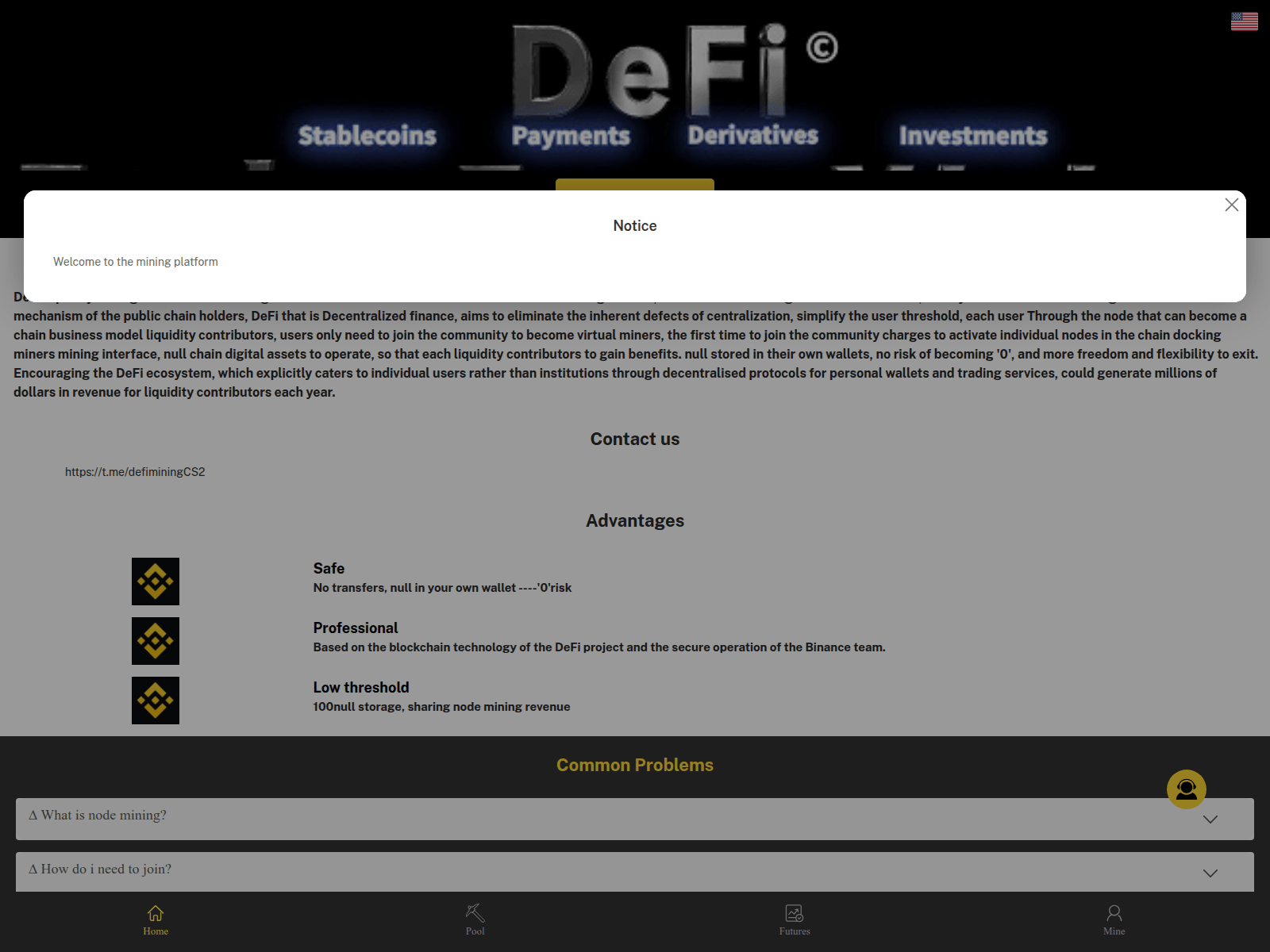 Screenshot of usfundzone.com