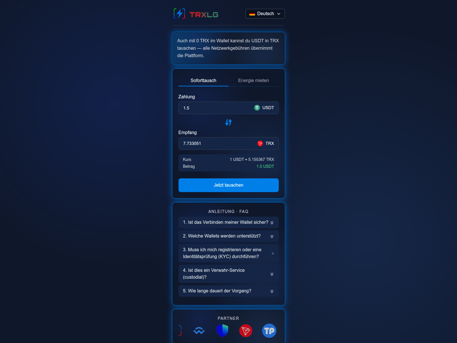 Screenshot of buytx.org