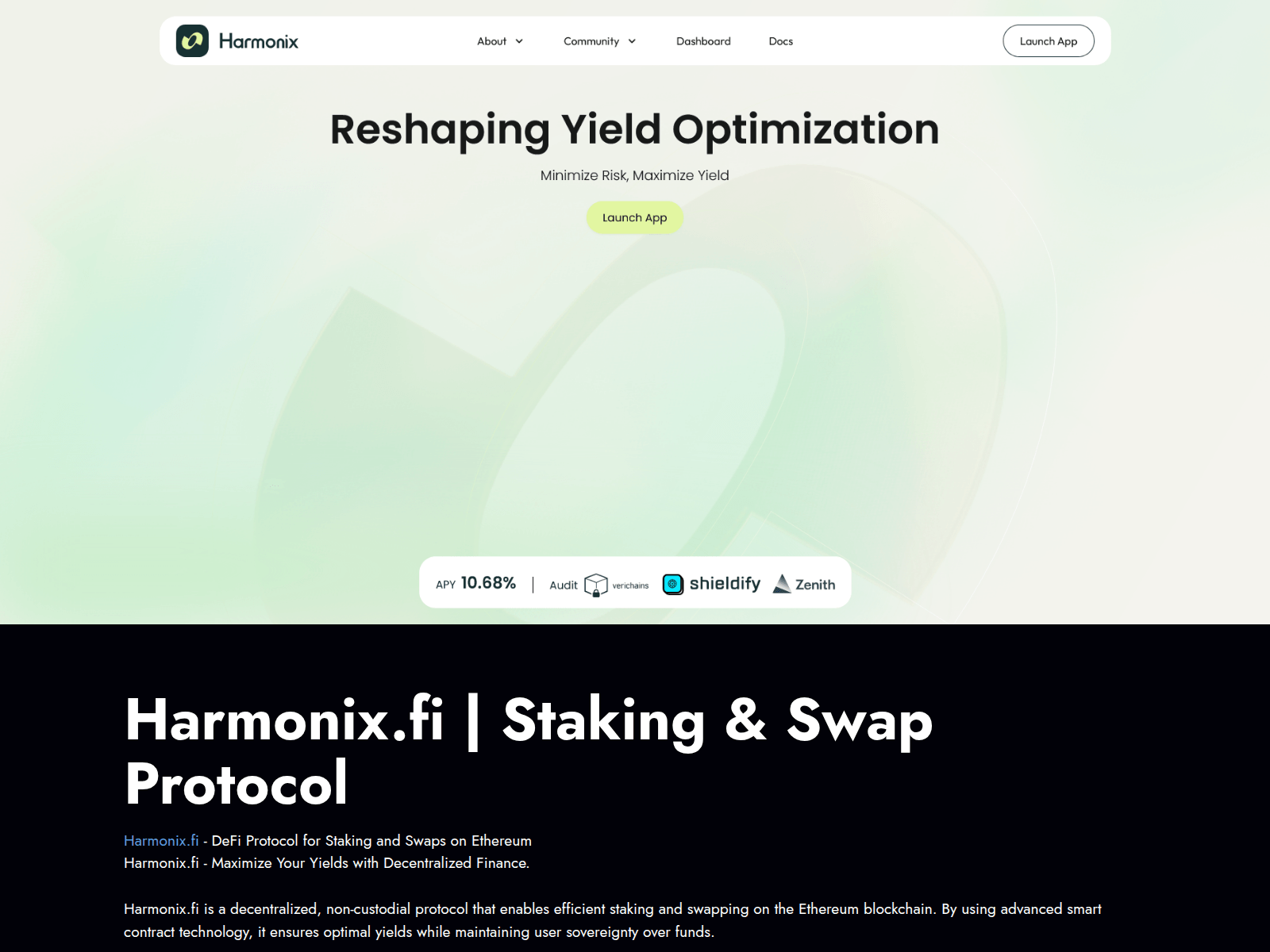 Screenshot of app-harmonix.xyz
