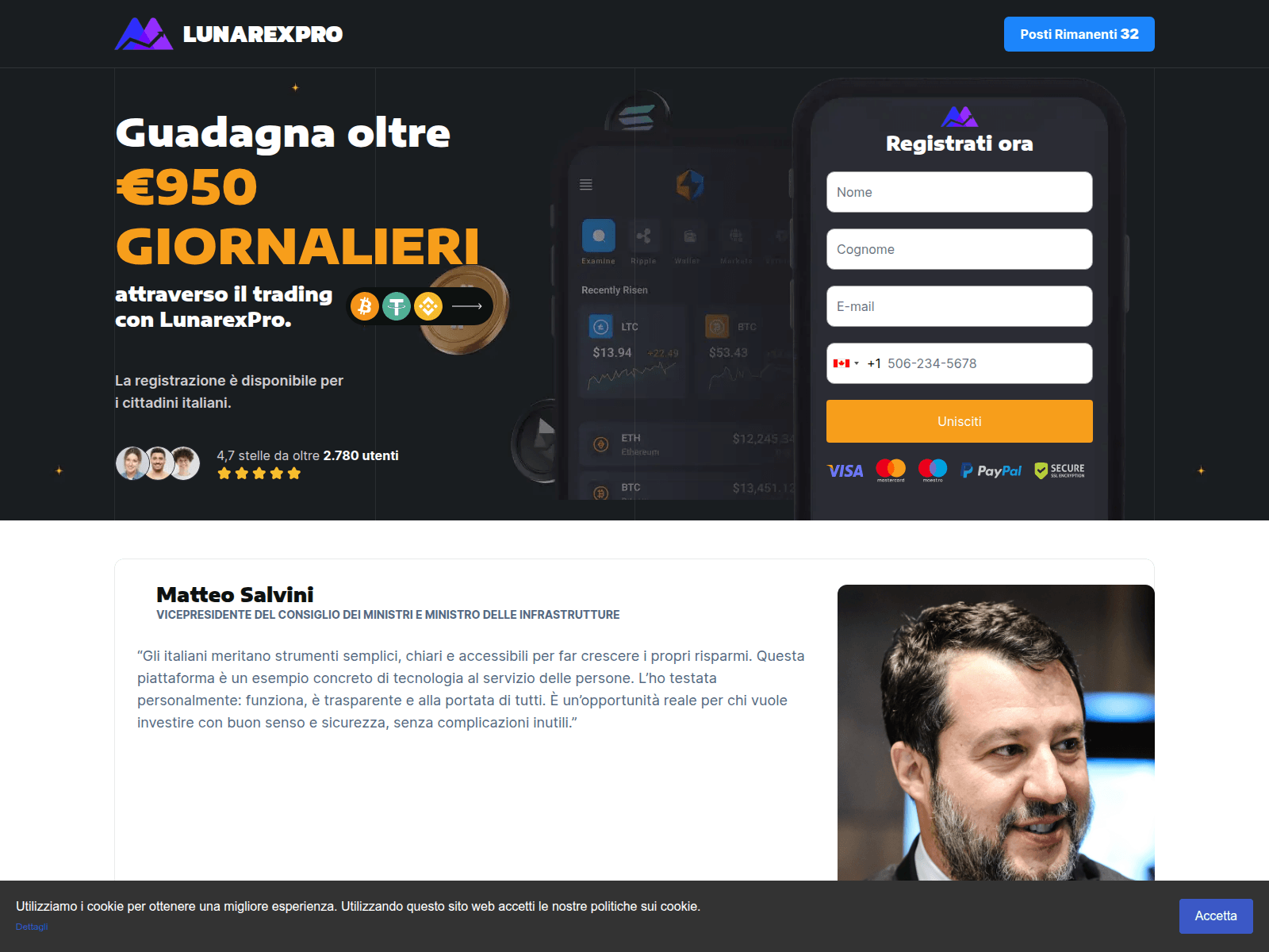 Screenshot of lunarexpro.net