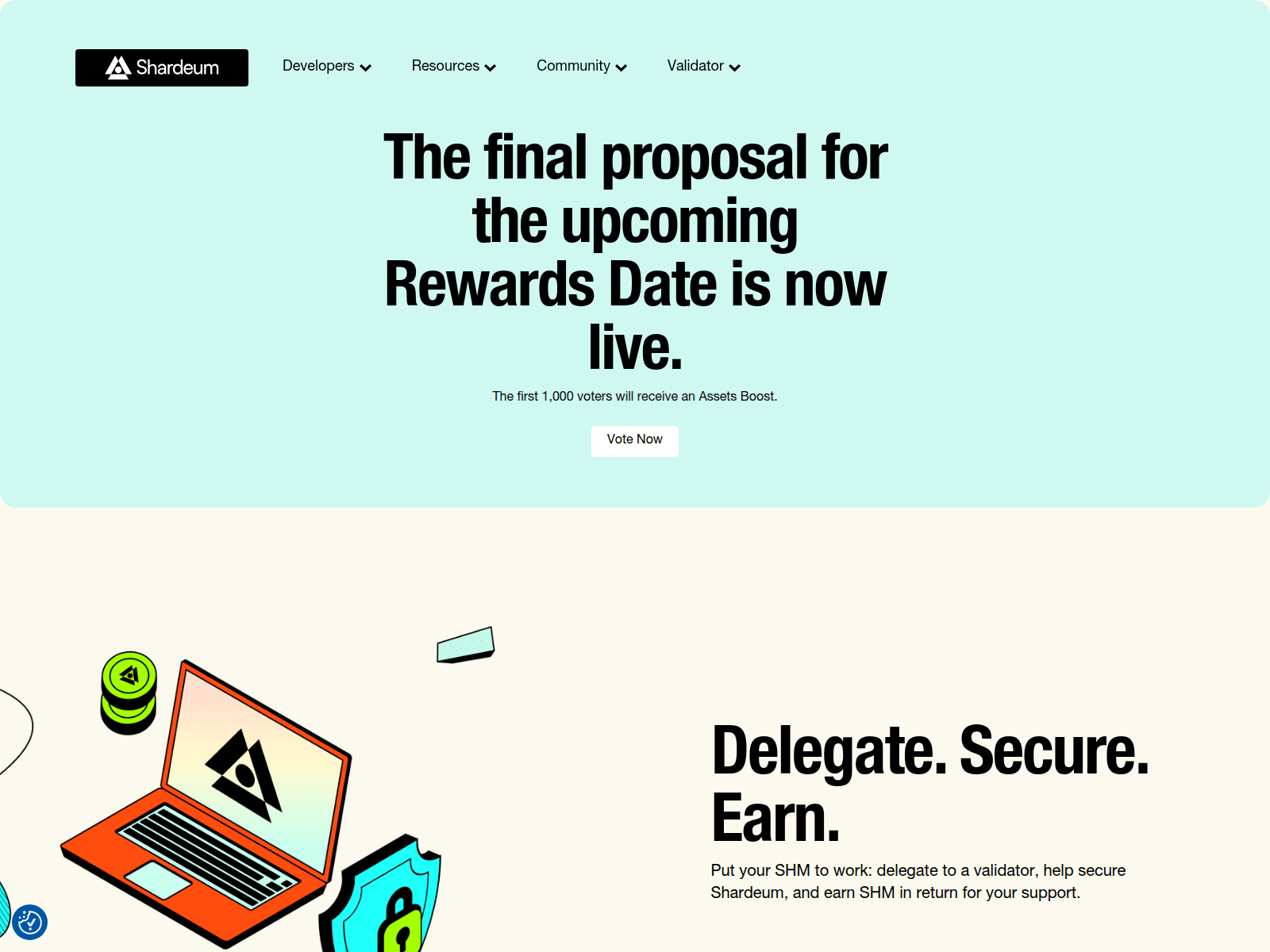 Screenshot of dashboard-shardeum.xyz