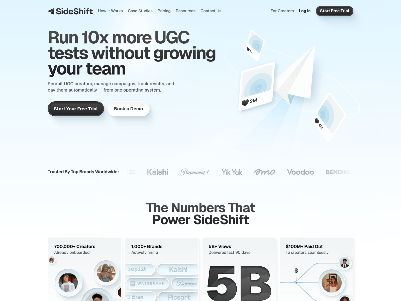 Screenshot of sideshift.app