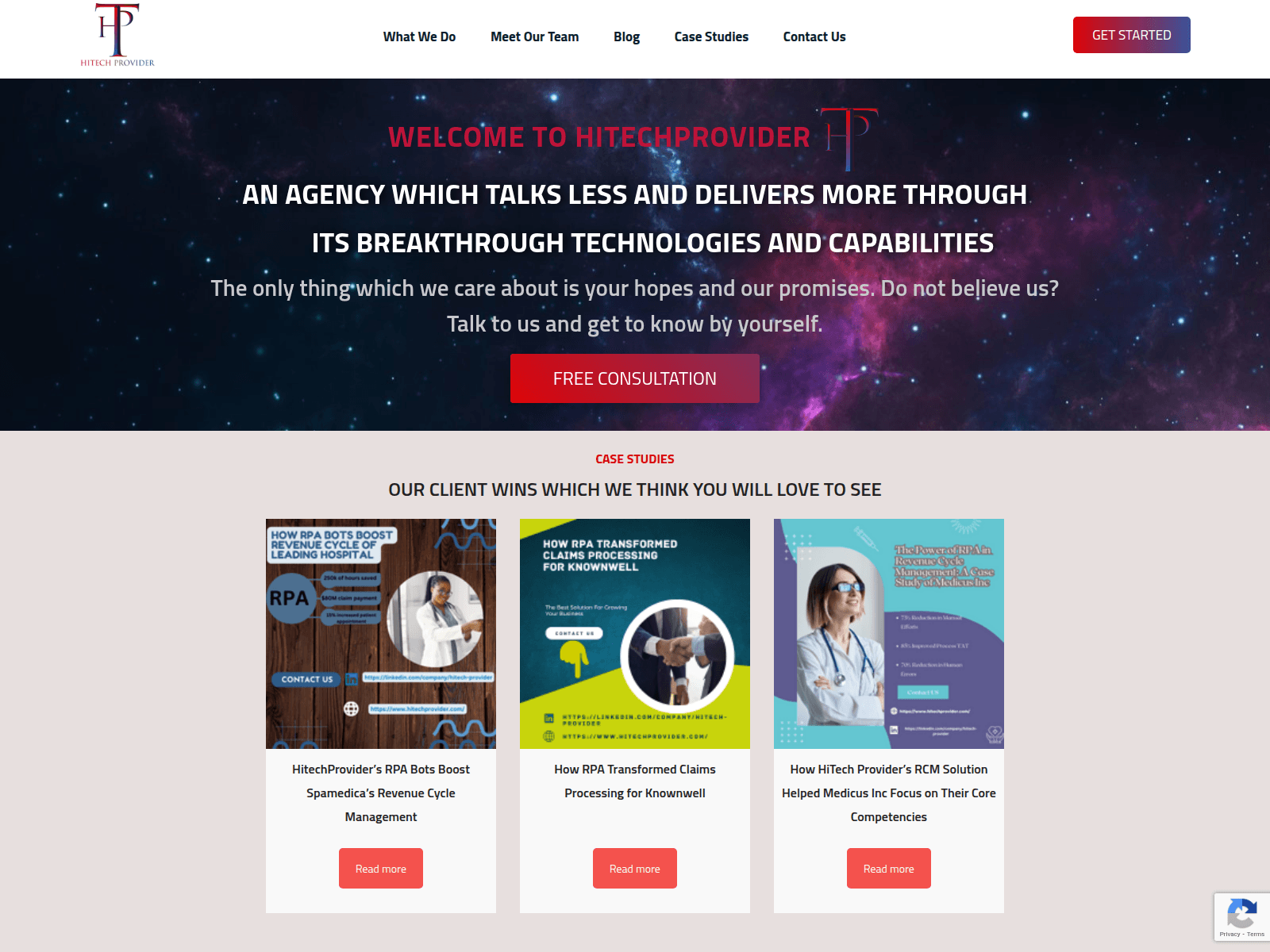 Screenshot of www.hitechprovider.com