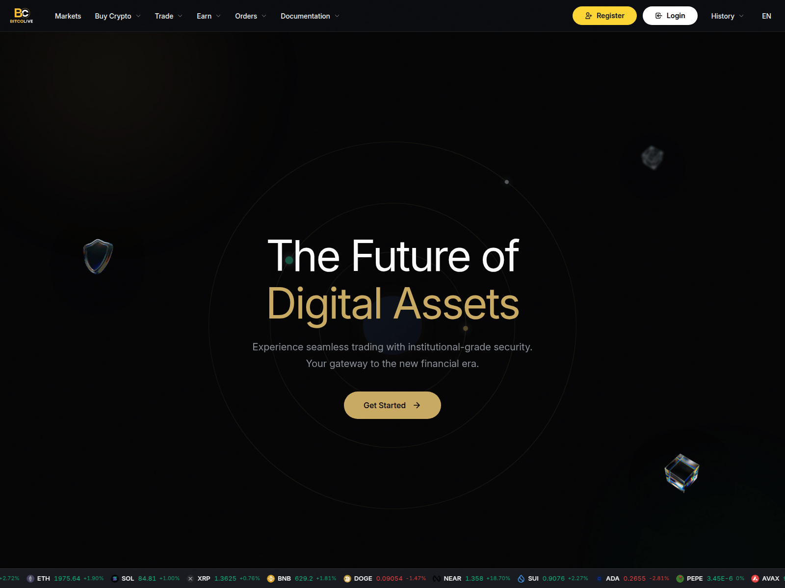 Screenshot of bitcolive.com