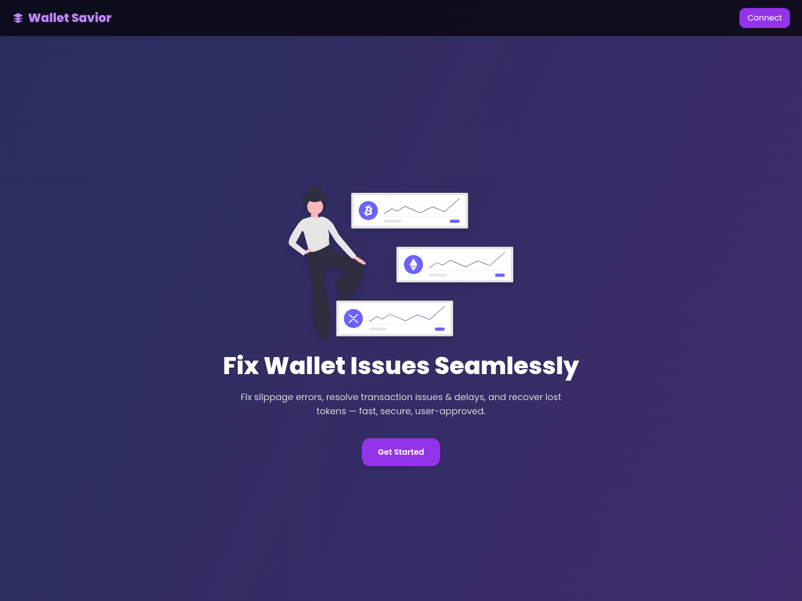 Screenshot of walletsavior.pages.dev