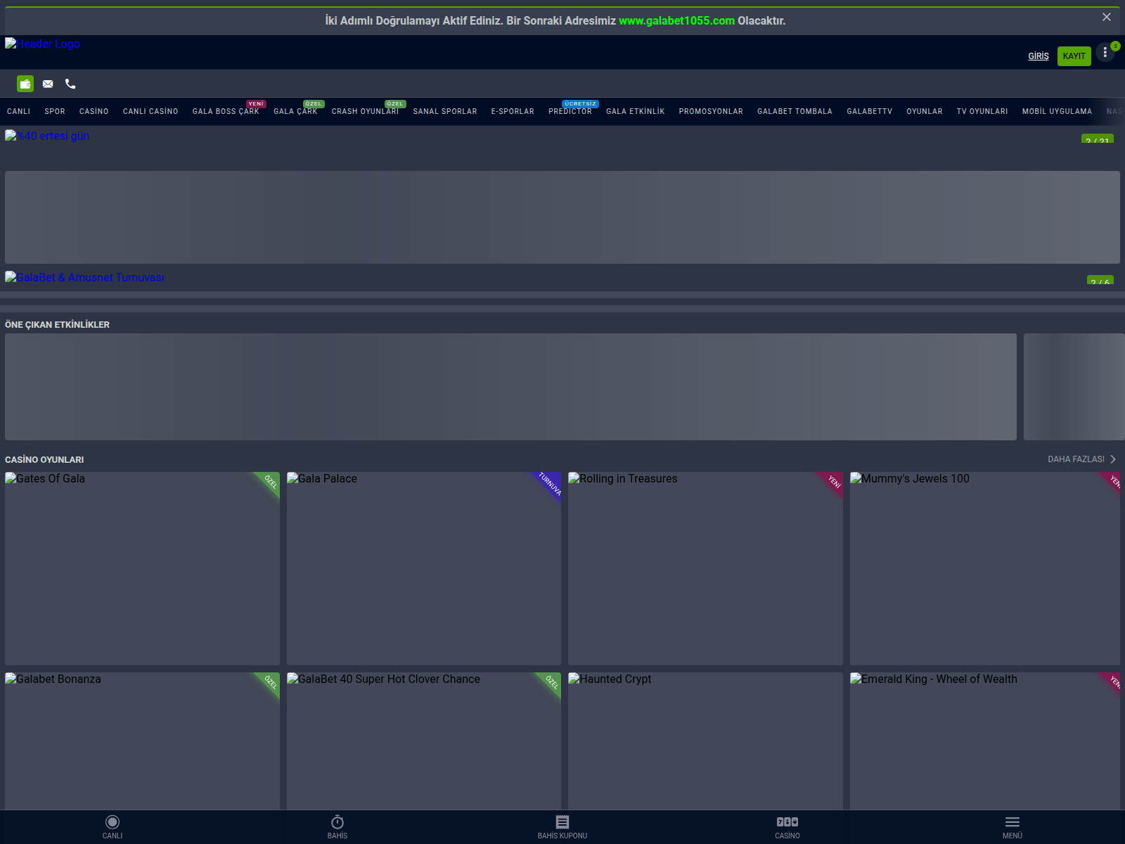 Screenshot of m-galabet1056.com