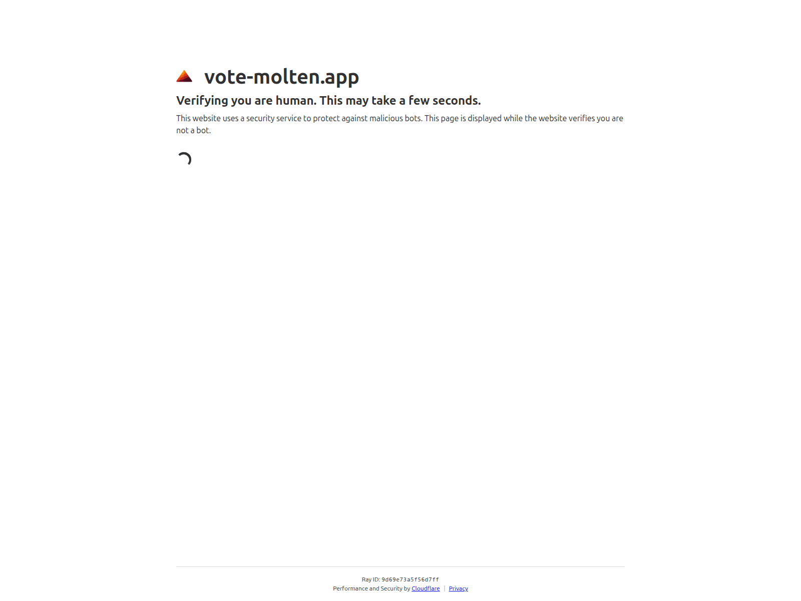 Screenshot of vote-molten.app