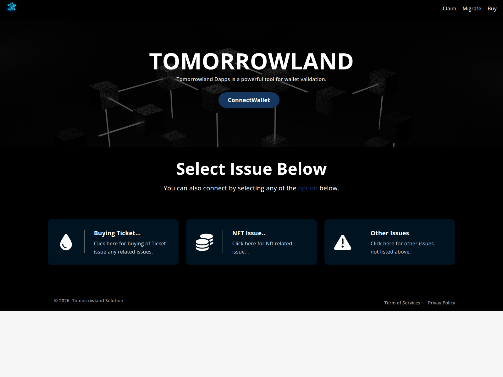 Screenshot of tomorrowfix.xyz