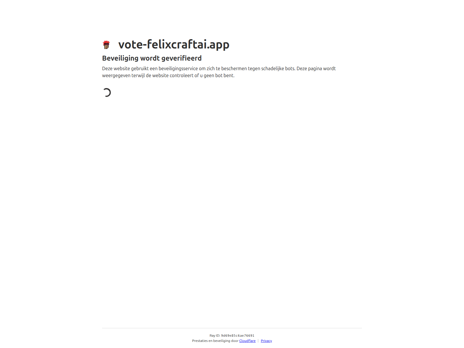 Screenshot of vote-felixcraftai.app