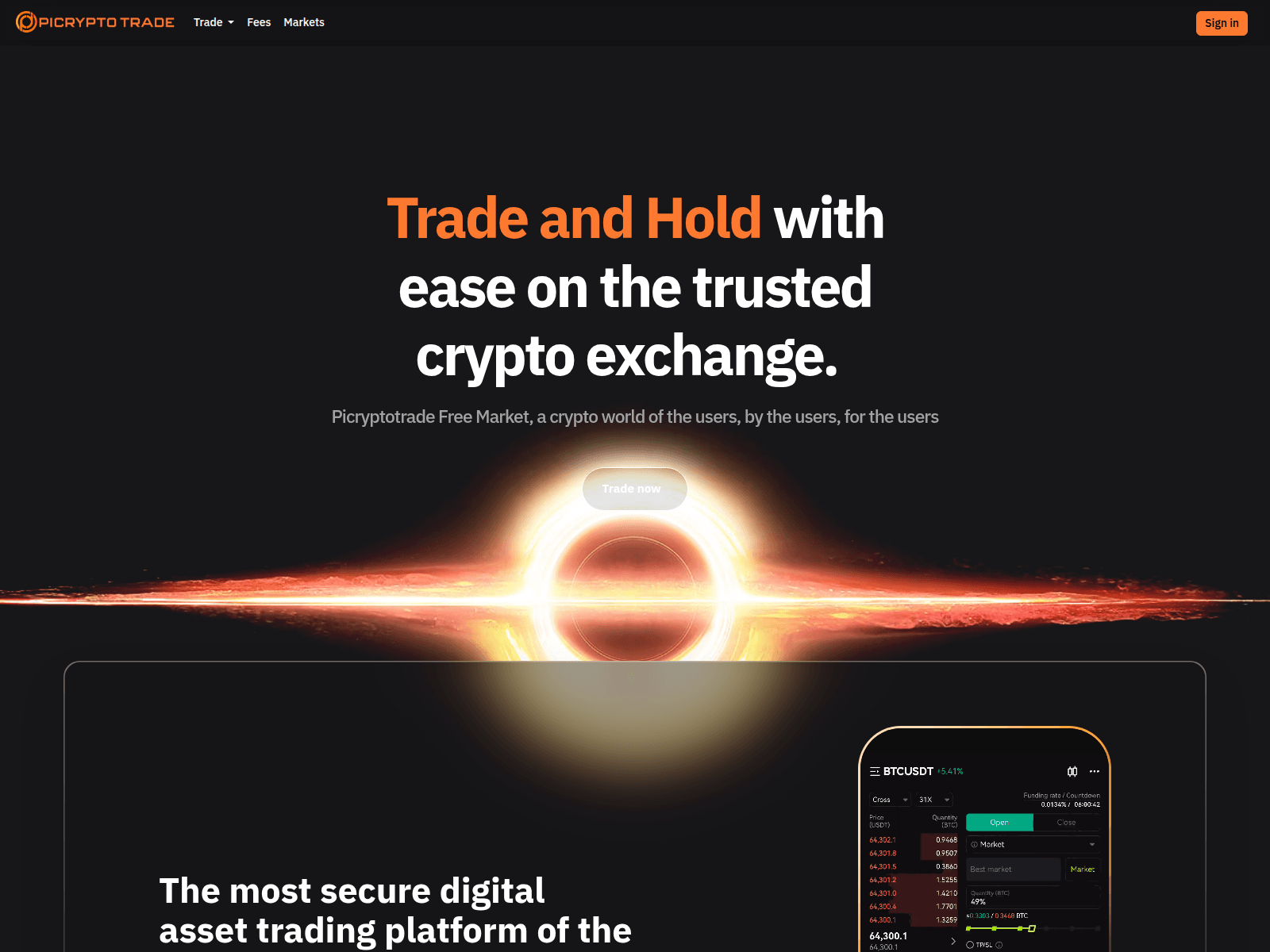 Screenshot of picryptotrade.com