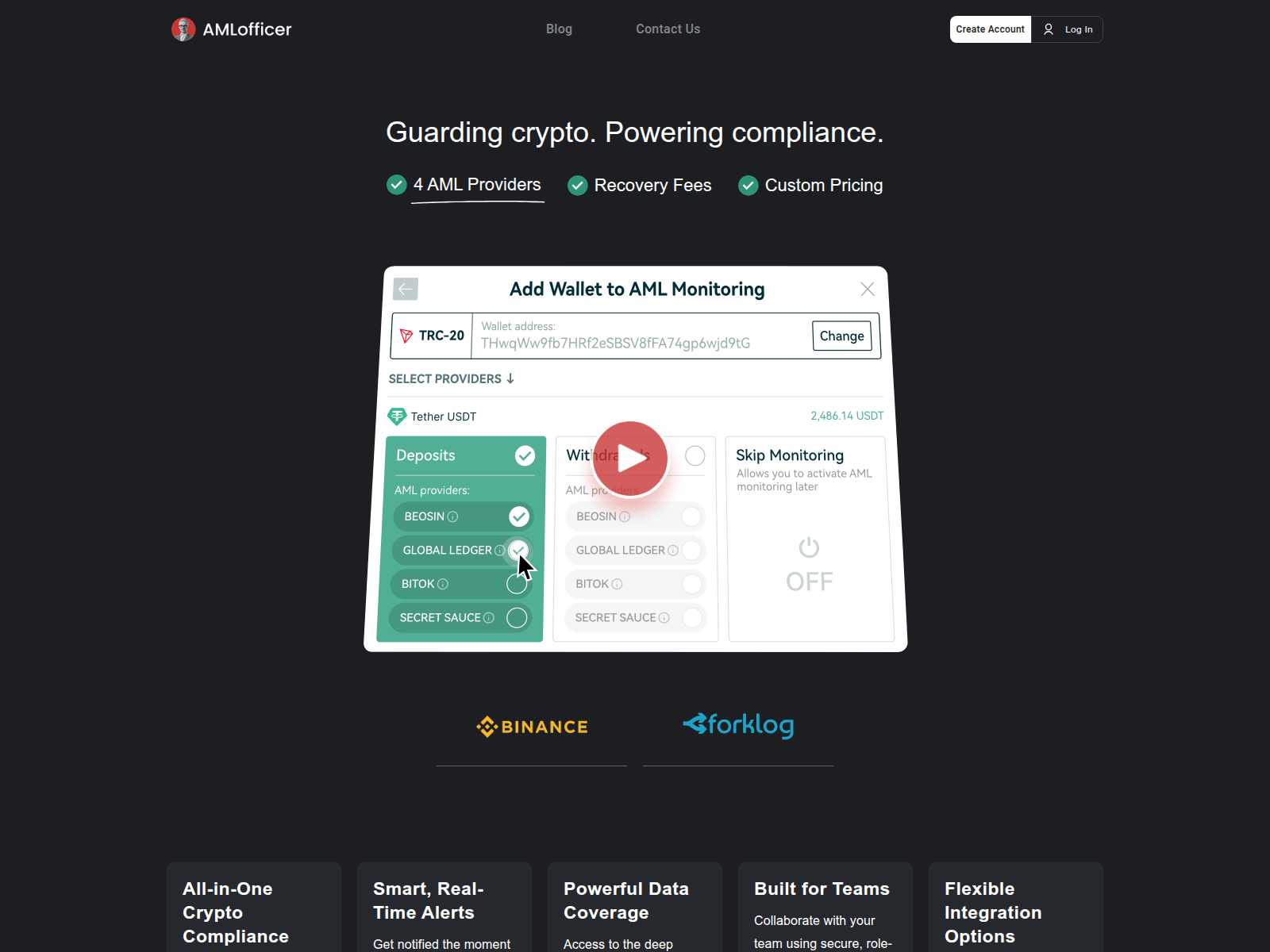 Screenshot of amlofficer.org