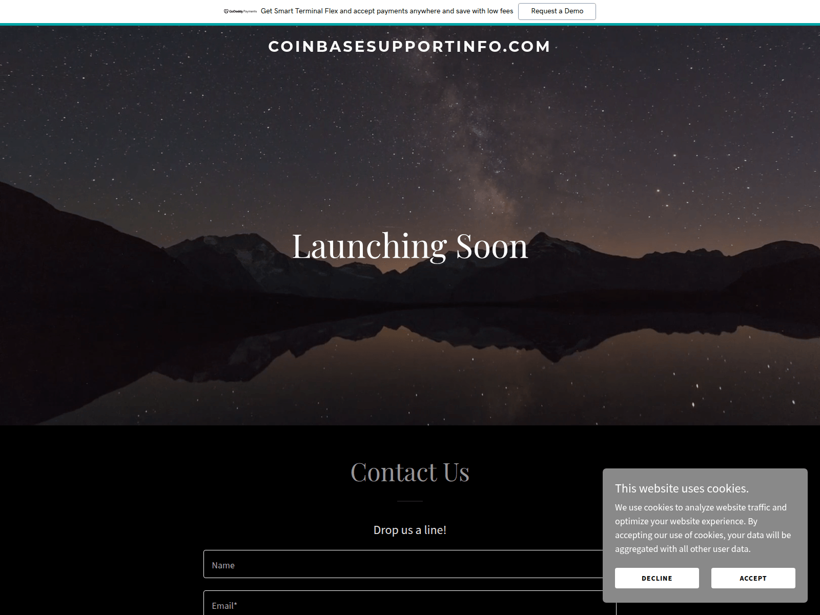 Screenshot of coinbasesupportinfo.com