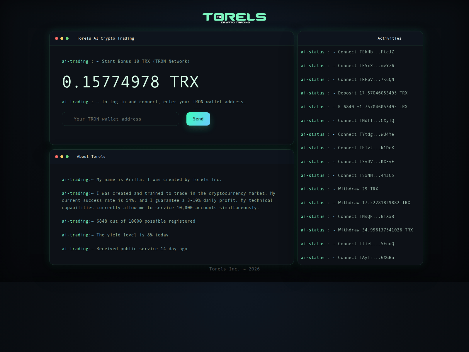 Screenshot of atorels.com
